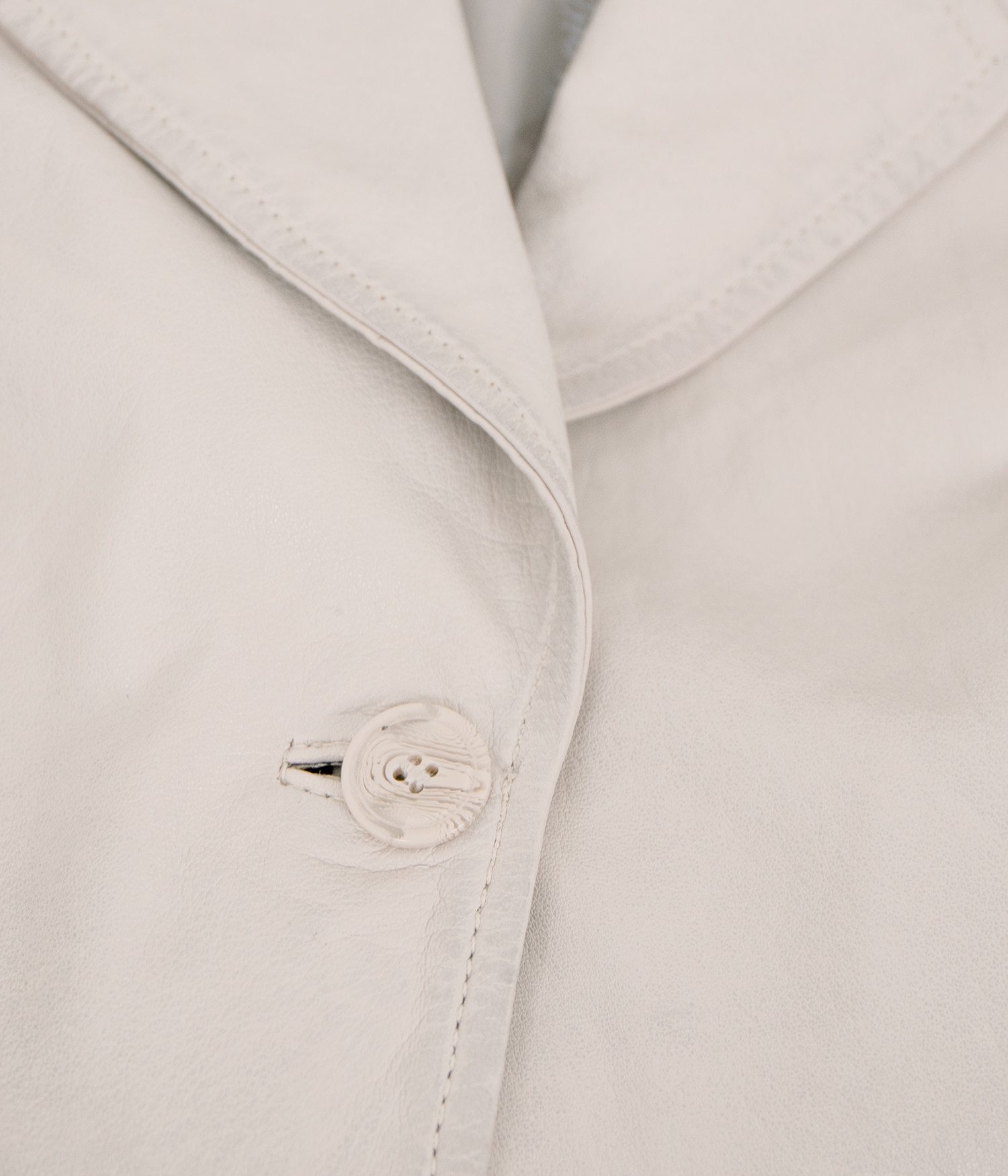 Mauritius Ledermantel MWLeonne Mauritius - Damen Trenchcoat Ledermantel Lammnappa ivory