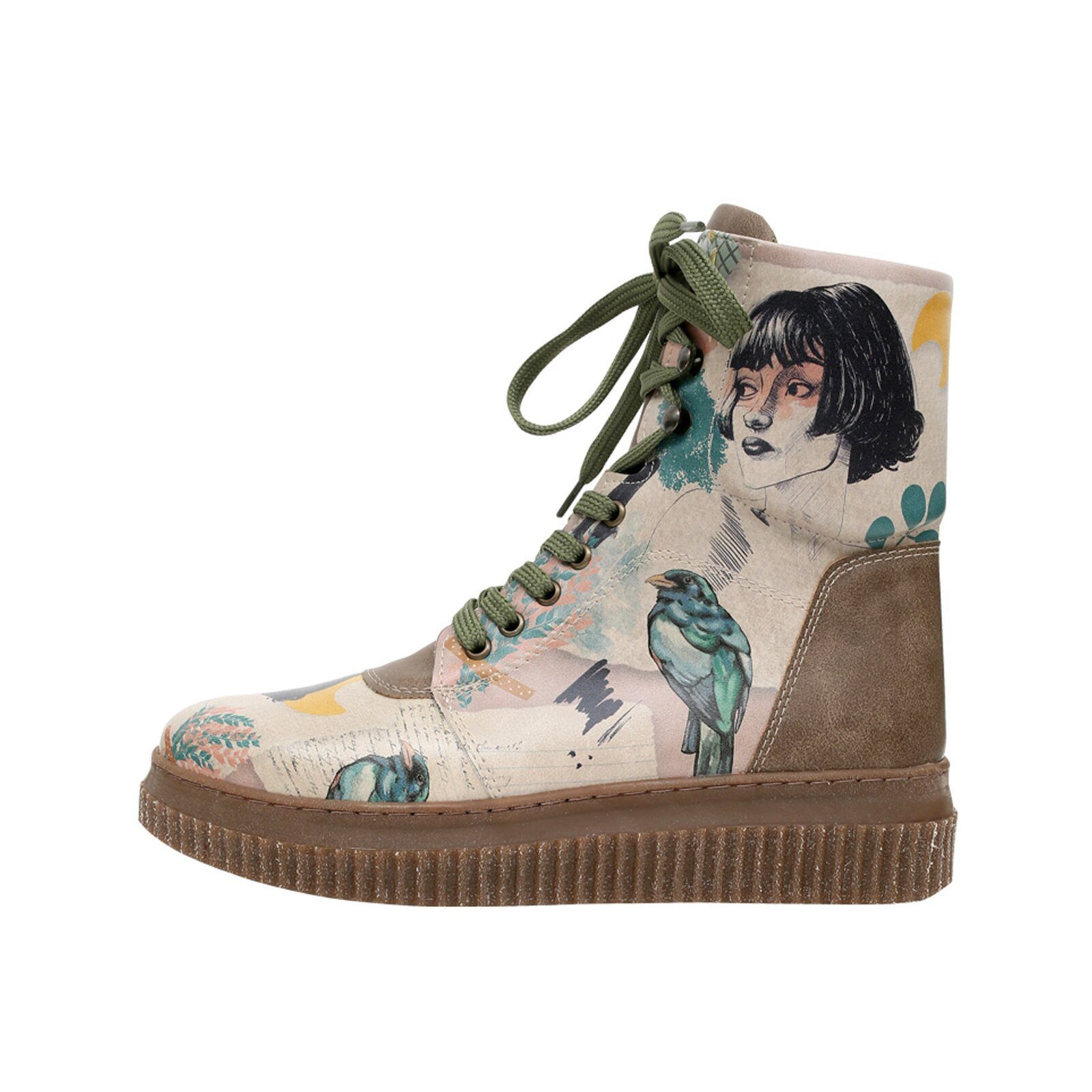 Future High Top Boots Believe In Your Wings Damen Stiefeletten, Schnürboots