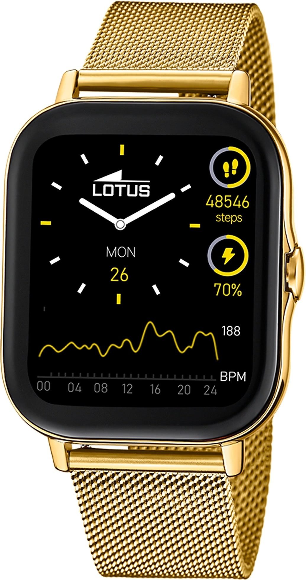 Multifunktionsuhr Lotus Herrenuhr Edelstahl gold Lotus