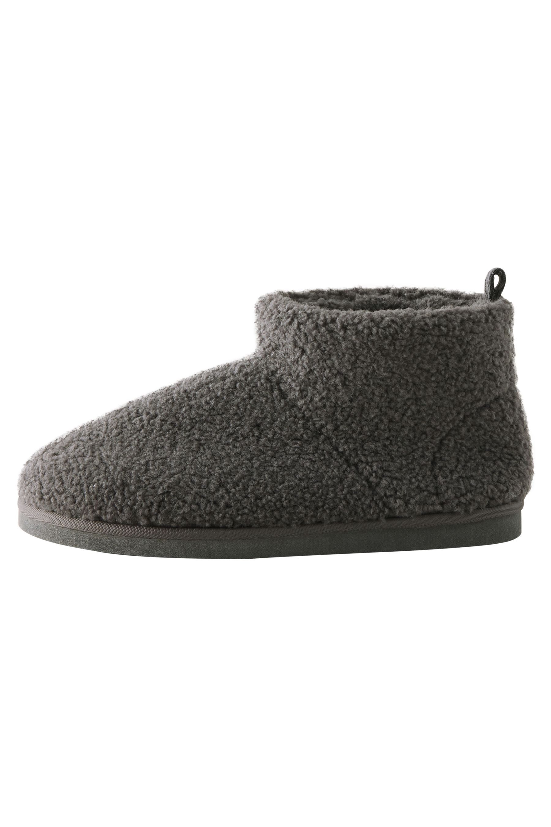 Hausstiefel mit Teddyfell Hausschuh