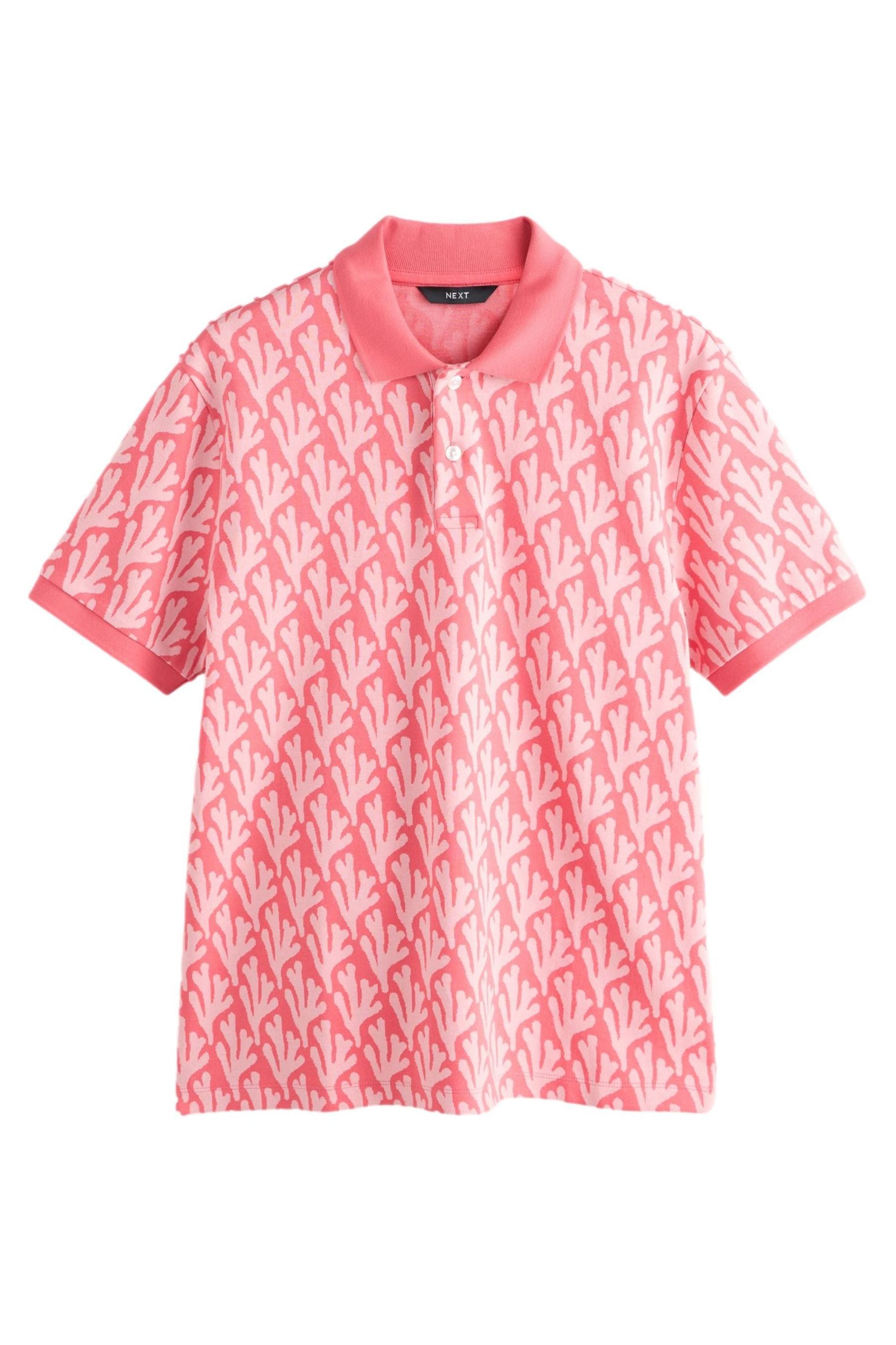 Poloshirt Kurzärmeliges Poloshirt mit Jacquardmuster