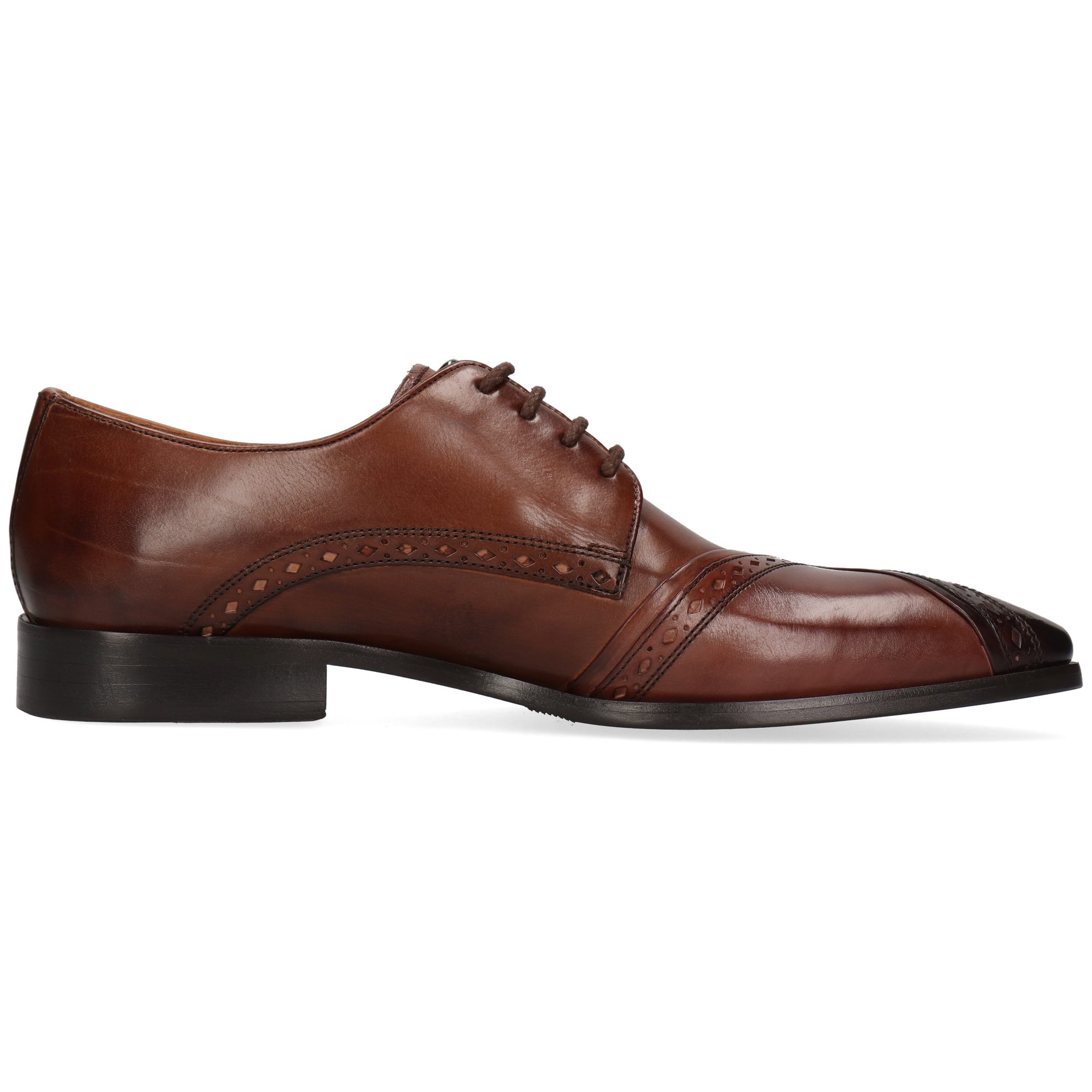 Melvin & Hamilton Elvis 94 Leder-Derby Schuhe für Herren Schnürschuh Flache Absätze, Echtes Leder, Vegetabile Gerbung