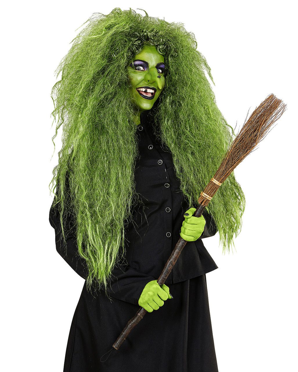 Horror-Shop Dekoobjekt Hexenbesen für Halloween, Fasching & Walpurgisnach – Bild 2 von 5