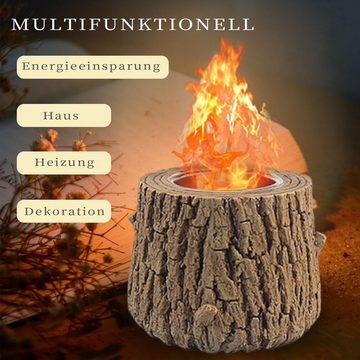 MAGICSHE Tischfeuer Feuerstelle Tisch-Mini-Kamin tragbarer Baumstumpf (1-St)