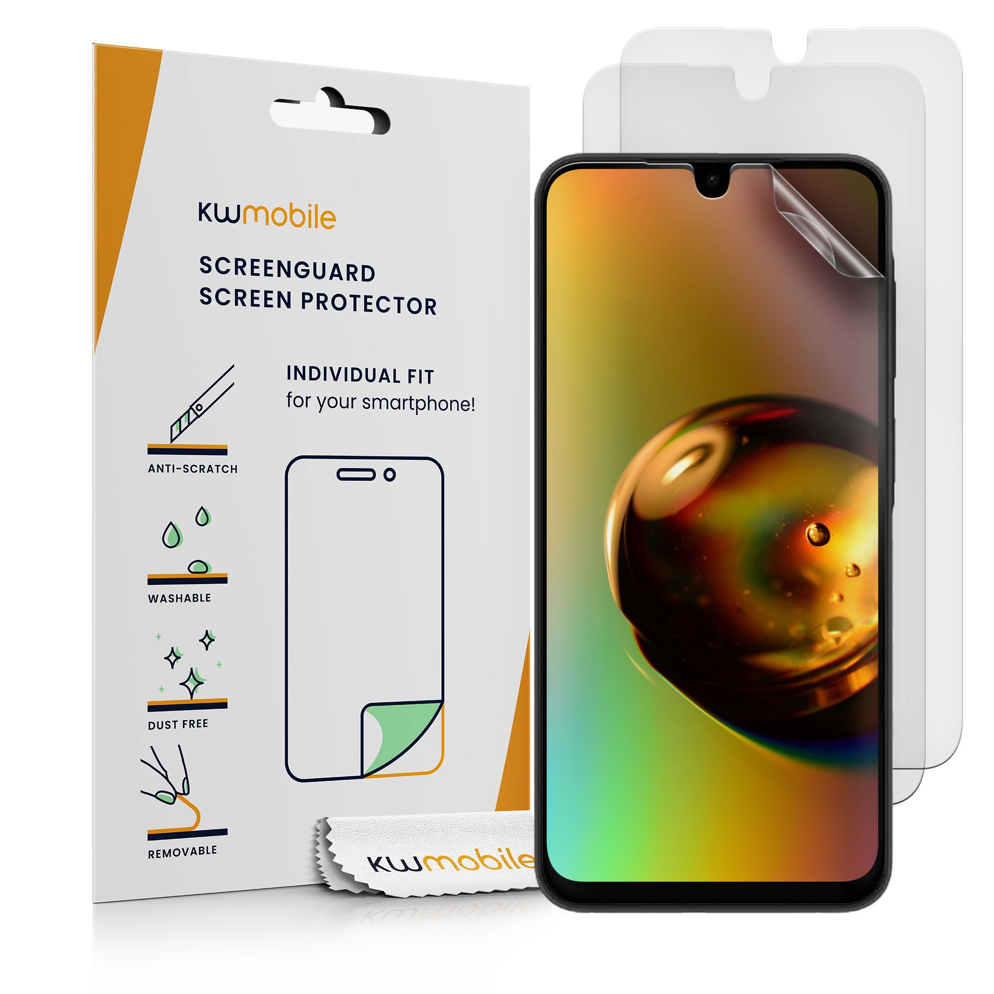 kwmobile Displayschutzfolie 3x Folie matt für Samsung Galaxy A26 5G, 3 Stück, Schutzfolie Anti-Fingerabdruck Displayschutz Displayfolie entspiegelt