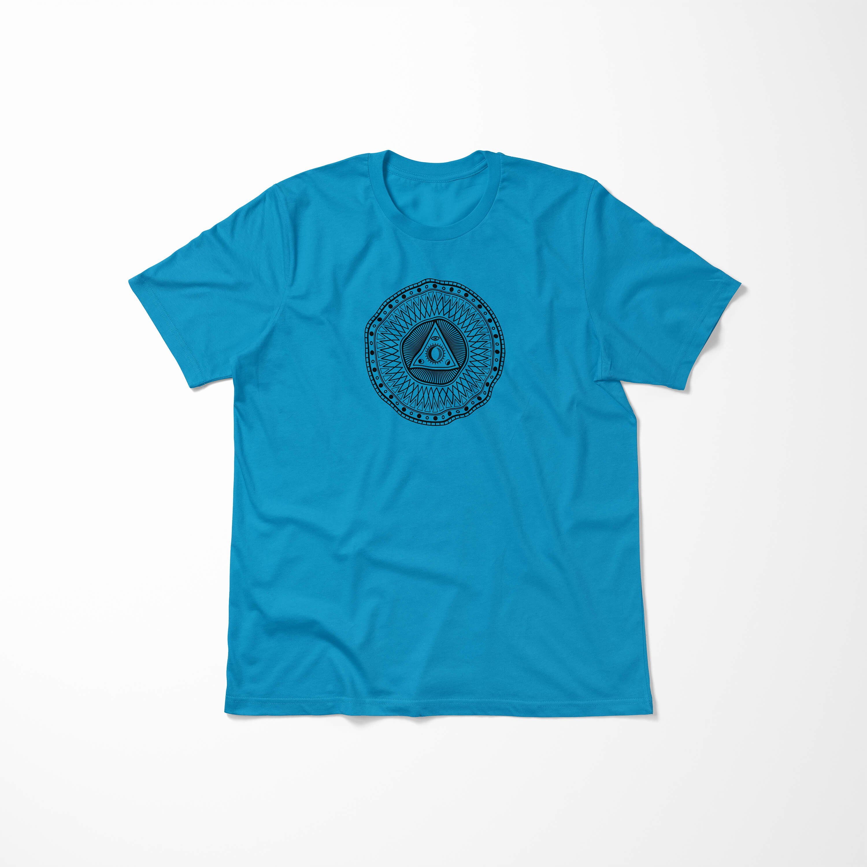 No.0032 Alchemy Art feine Premium Struktur angenehmer Sinus T-Shirt Atoll T-Shirt Tragekomfort Symbole Serie