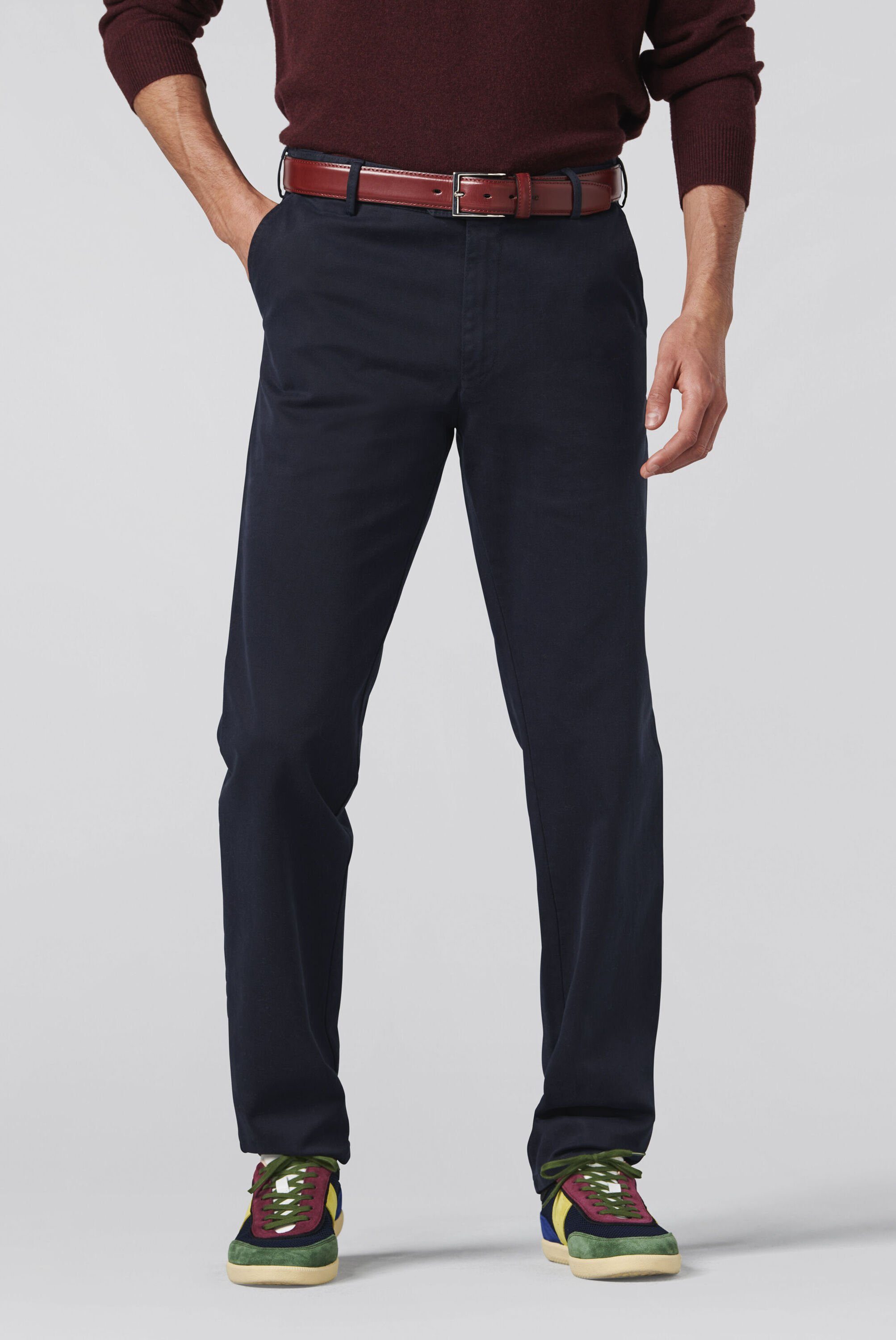 MEYER Chinohose 'Oslo' (1-tlg) mit Stretch-Dehnbund günstig online kaufen