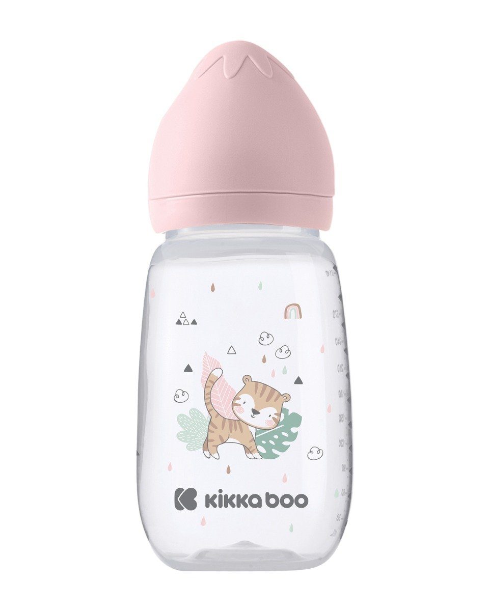 Savanna 310 rosa Monaten Kikkaboo L Babyflasche 6 ml, Silikonsauger Anti-Kolik Größe ab Babyflasche