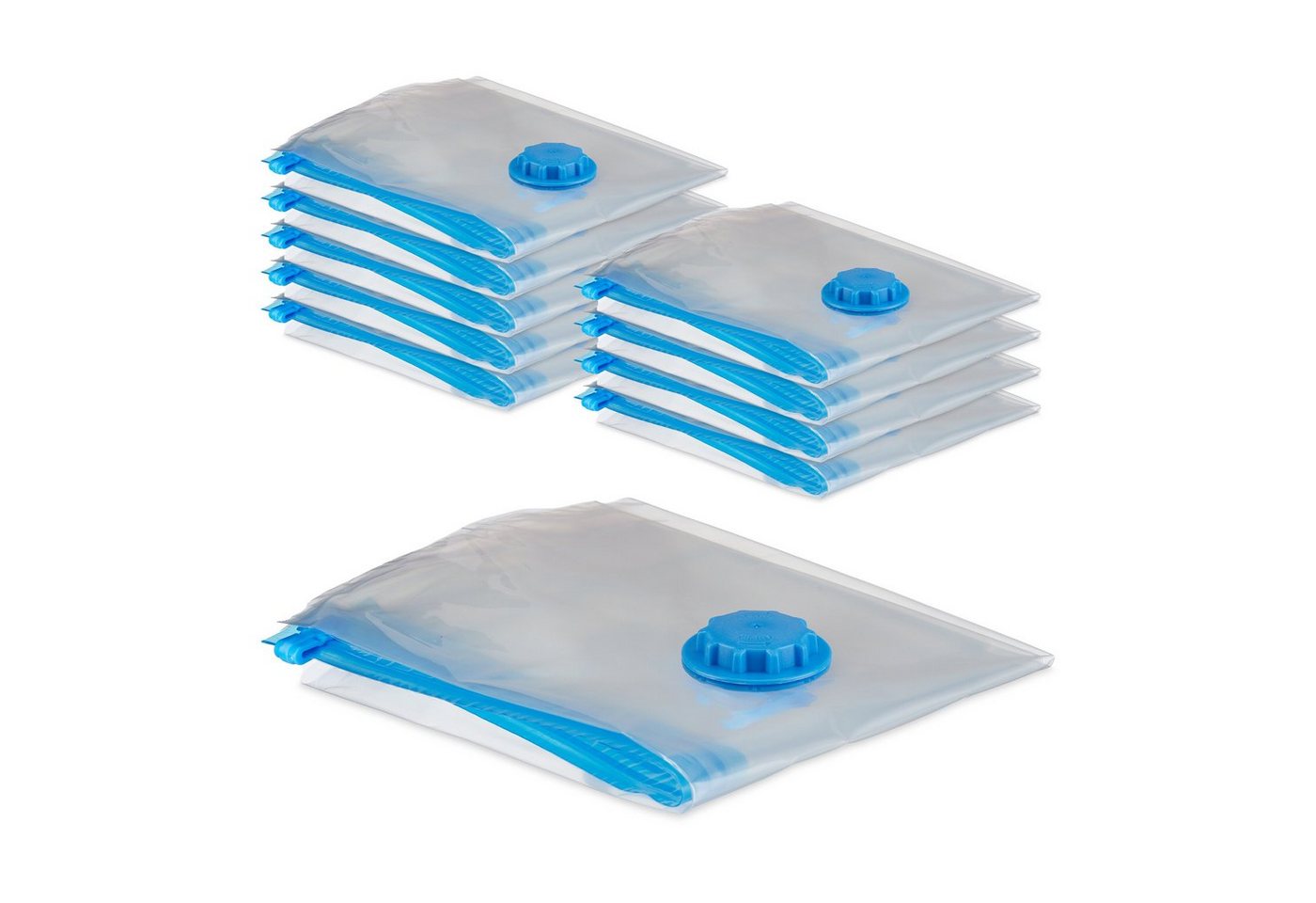 relaxdays Kleiderschutzhülle Vakuumbeutel für Kleidung 10er Set (10 St)