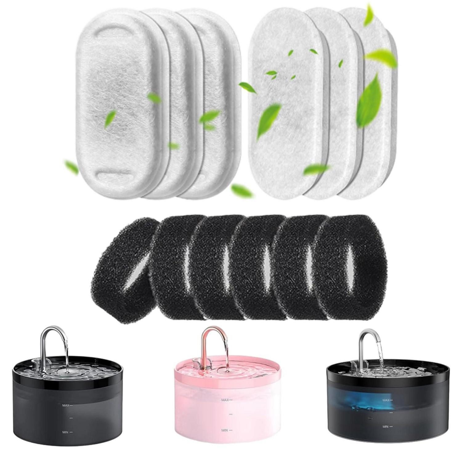 LuxusKollektion Trinkbrunnen Katzenbrunnen Filter Set 12tlg