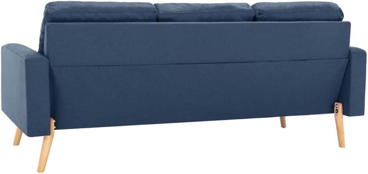 Stoff weicher Big-Sofa DOTMALL 2-teilige Blauer, Sofagarnitur, Stoff.