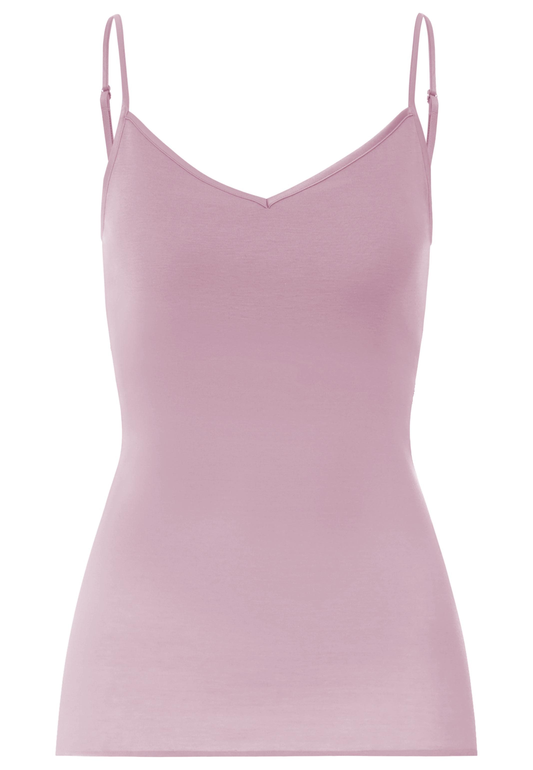 Hanro Unterhemd Cotton Seamless (1-St) Spaghetti Top - Baumwolle - Atmungsaktiv - Herausnehmbare Polster