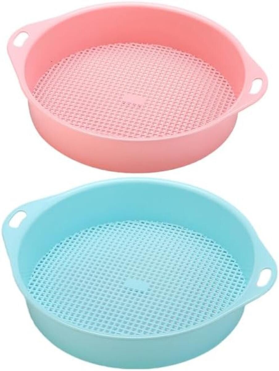 FELIXLEO Gartensieb Gartensieb mit Griff Kunststoff Bodensieb Kompost Sand Mesh, (1-St)