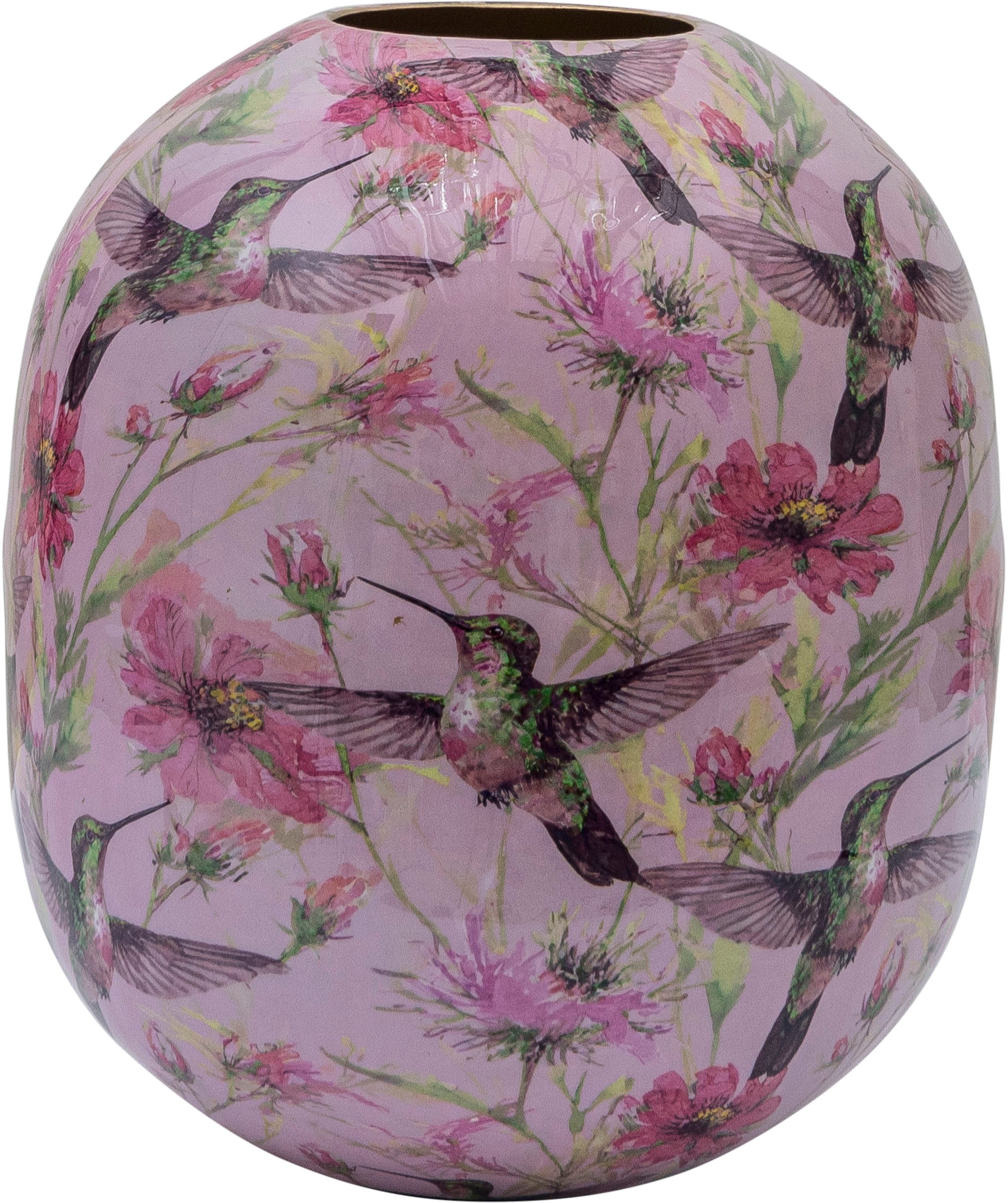 Creativ home Tischvase Vase (1 St), mit floralem Dekor