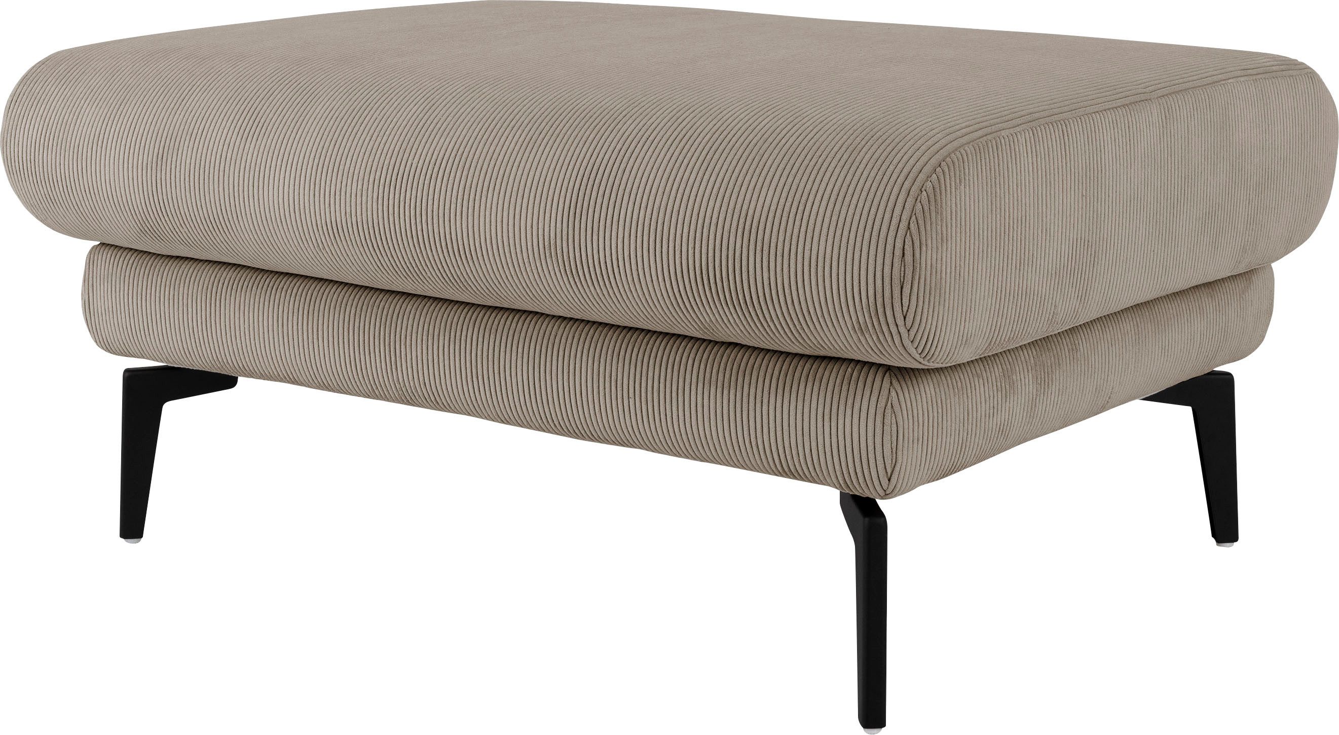 Die PlanBar Hocker MP-IN23147 (1 St), stylische Metallfüße mit Bodenfreiheit, moderner Feincord-Bezug