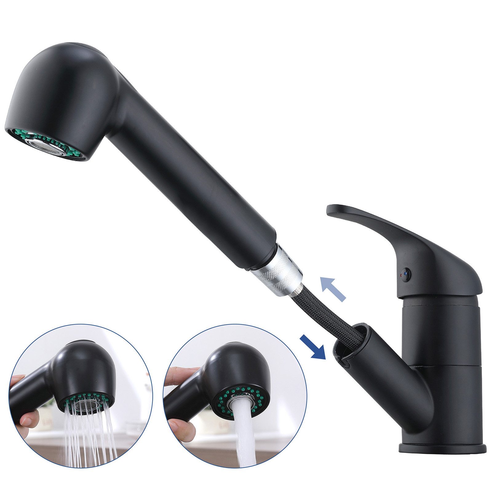HOMELODY Spültischarmatur Hochdruck Wasserhahn Küche 180° günstig online kaufen