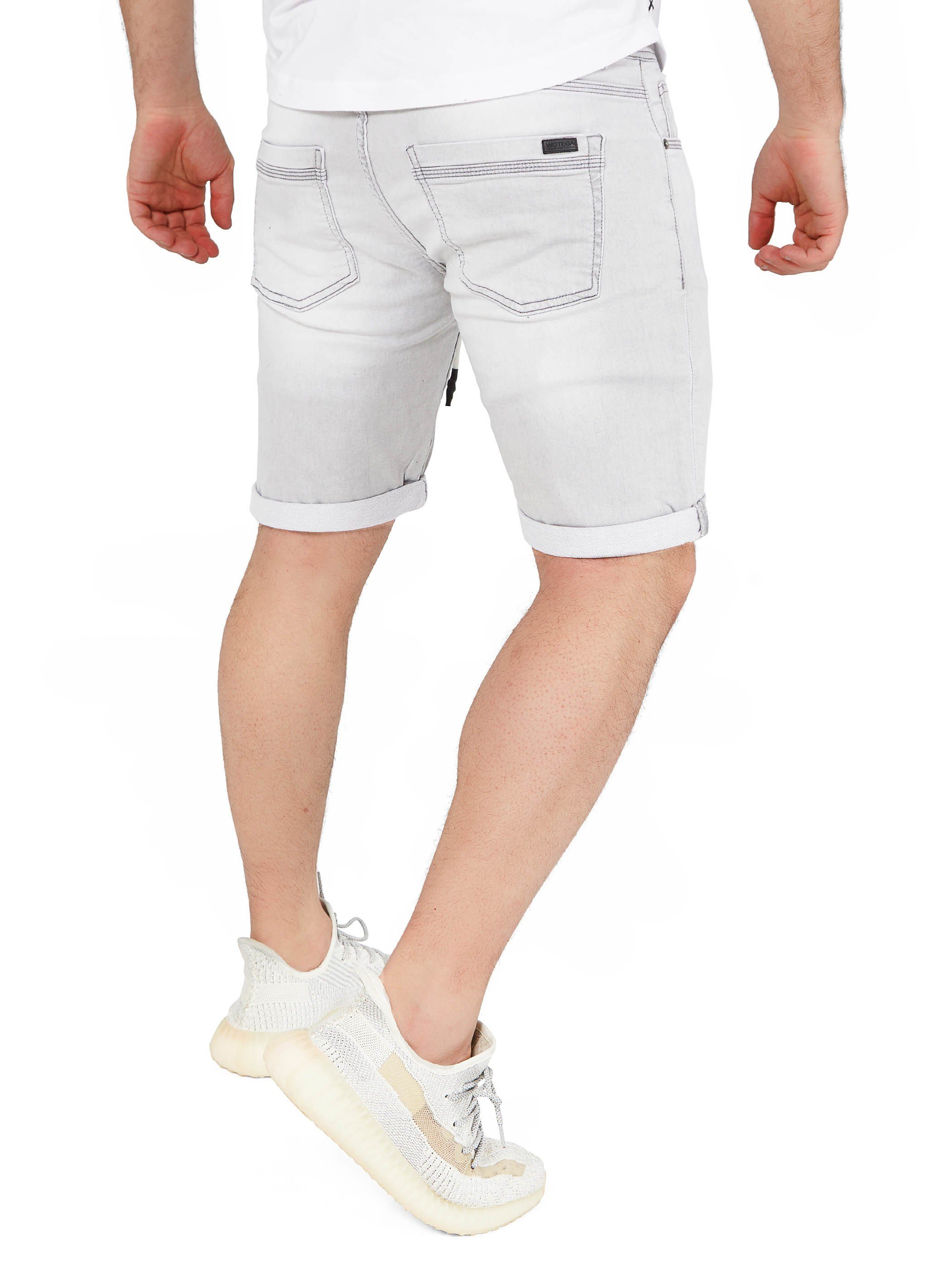 WOTEGA Jeansshorts Diego modische Jeansshorts mit Stretchanteil