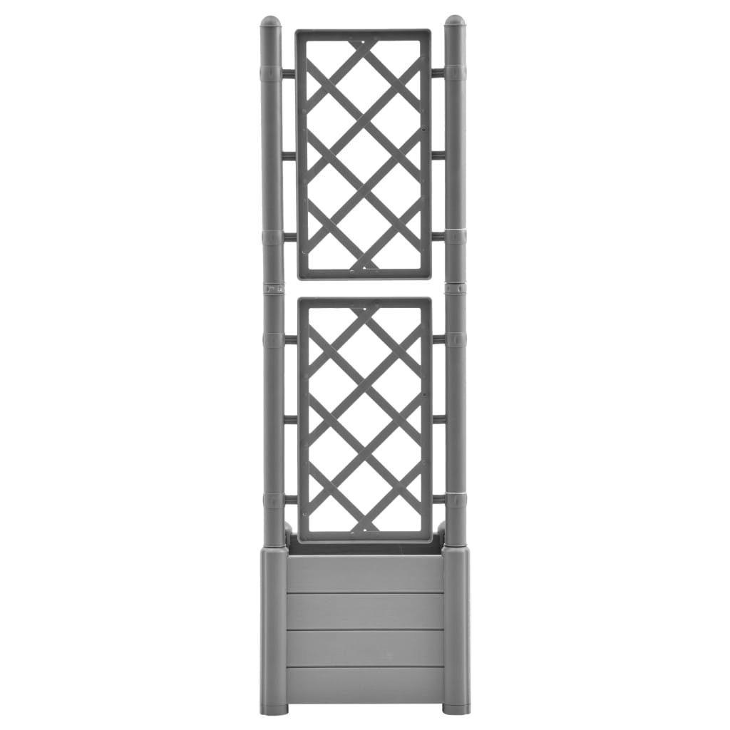 vidaXL Rankgitter 43 x 43 x 142 cm Rankhilfe Blumenkübel Pflanzkübel mit Rankgitter Spal