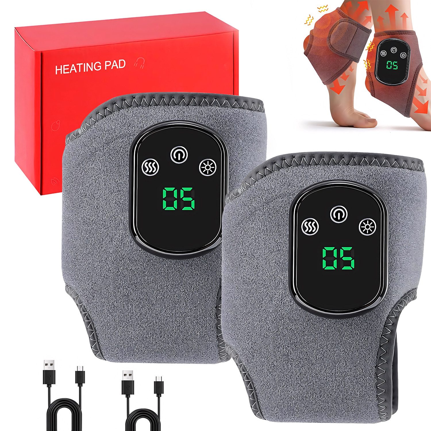 Fußmassagegerät 3-In-1 MassagegeräTe Foot Massager Fußmassage 2 Stück