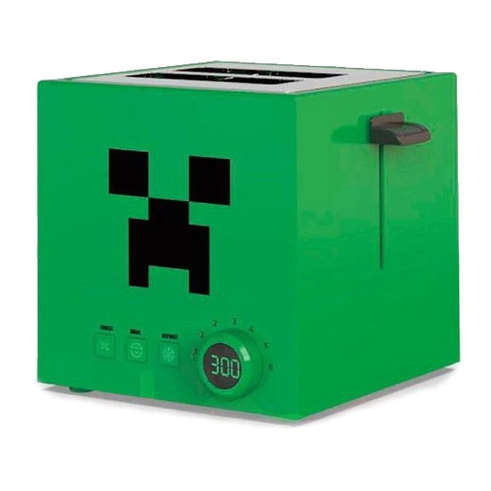 UKONIC Toaster Toaster Minecraft Creeper Square, grün