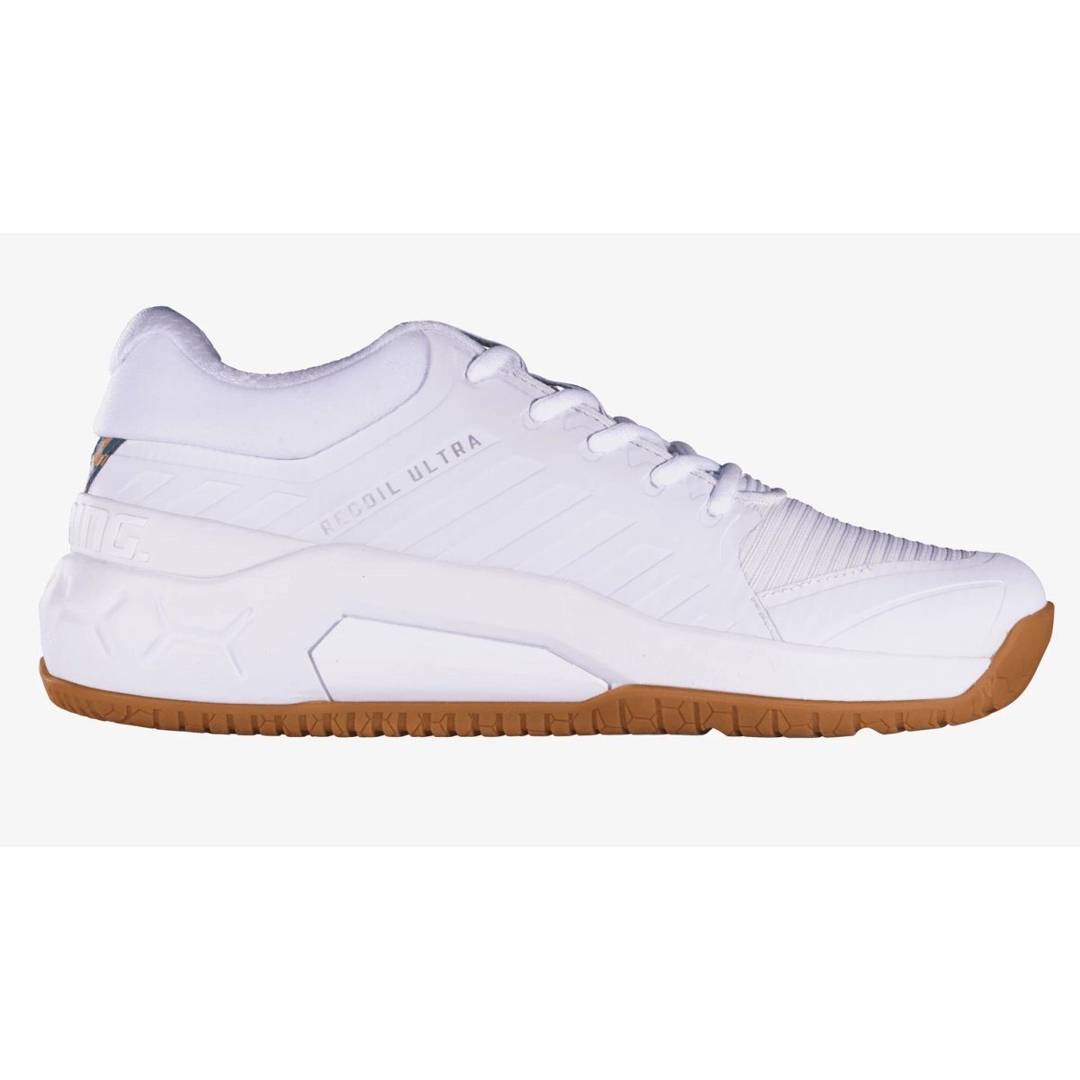Hallen-Indoorschuhe Recoil Ultra Stabilität/Dämpfung weiss/silber Badmintonschuh
