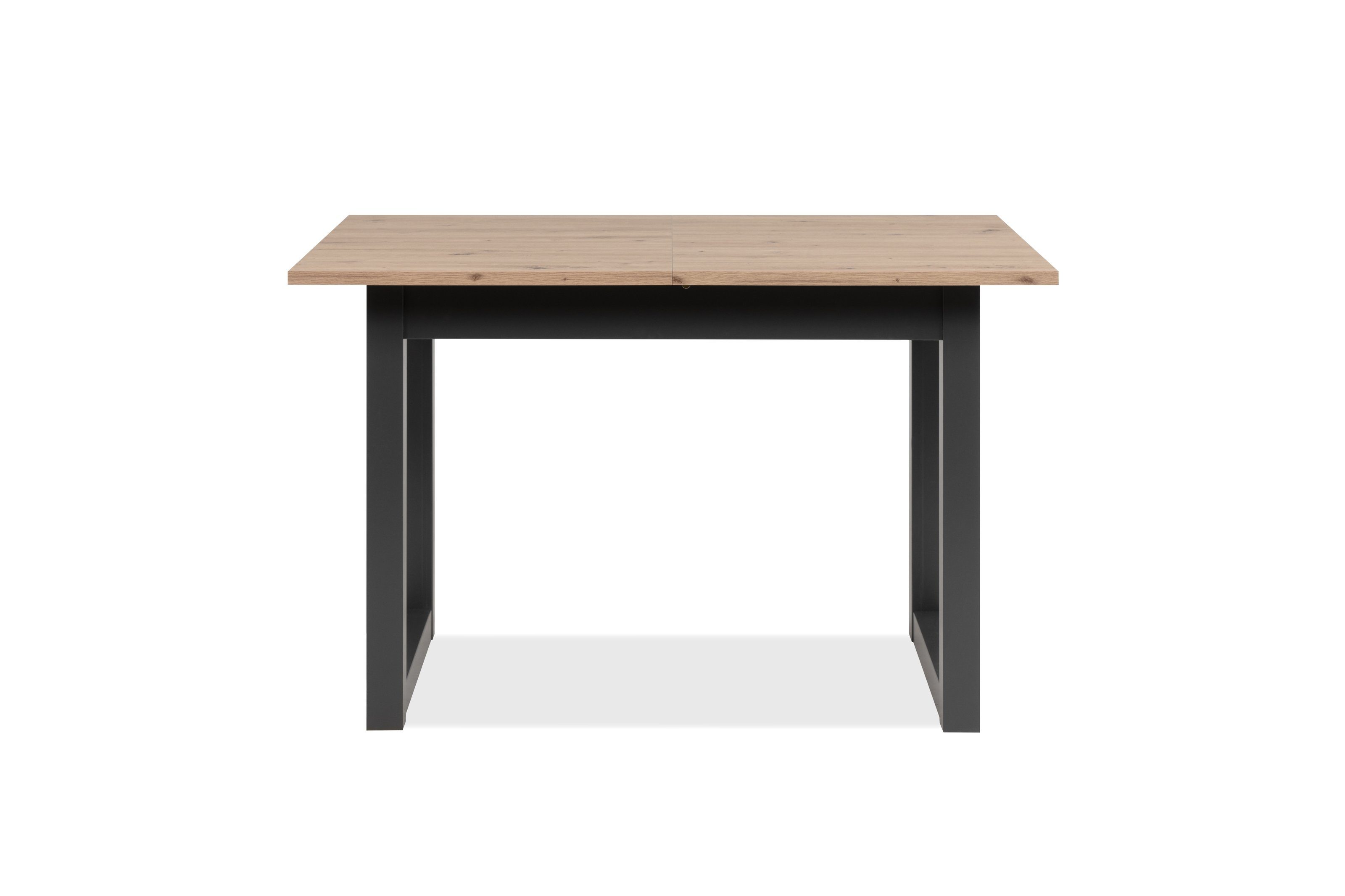 freiraum Esstisch Denver, in Artisan Oak / anthrazit - 120x75x80cm (BxHxT)
