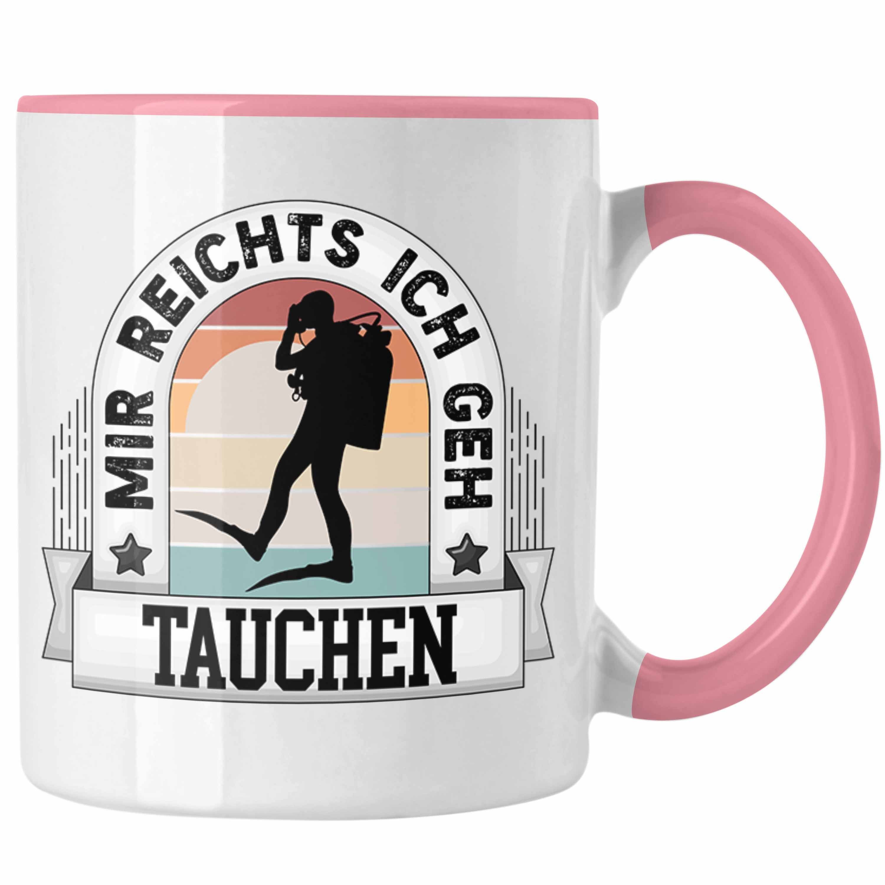 Trendation Tasse Taucher Tasse Geschenk Lustiger Spruch Mir Reichts Ich
