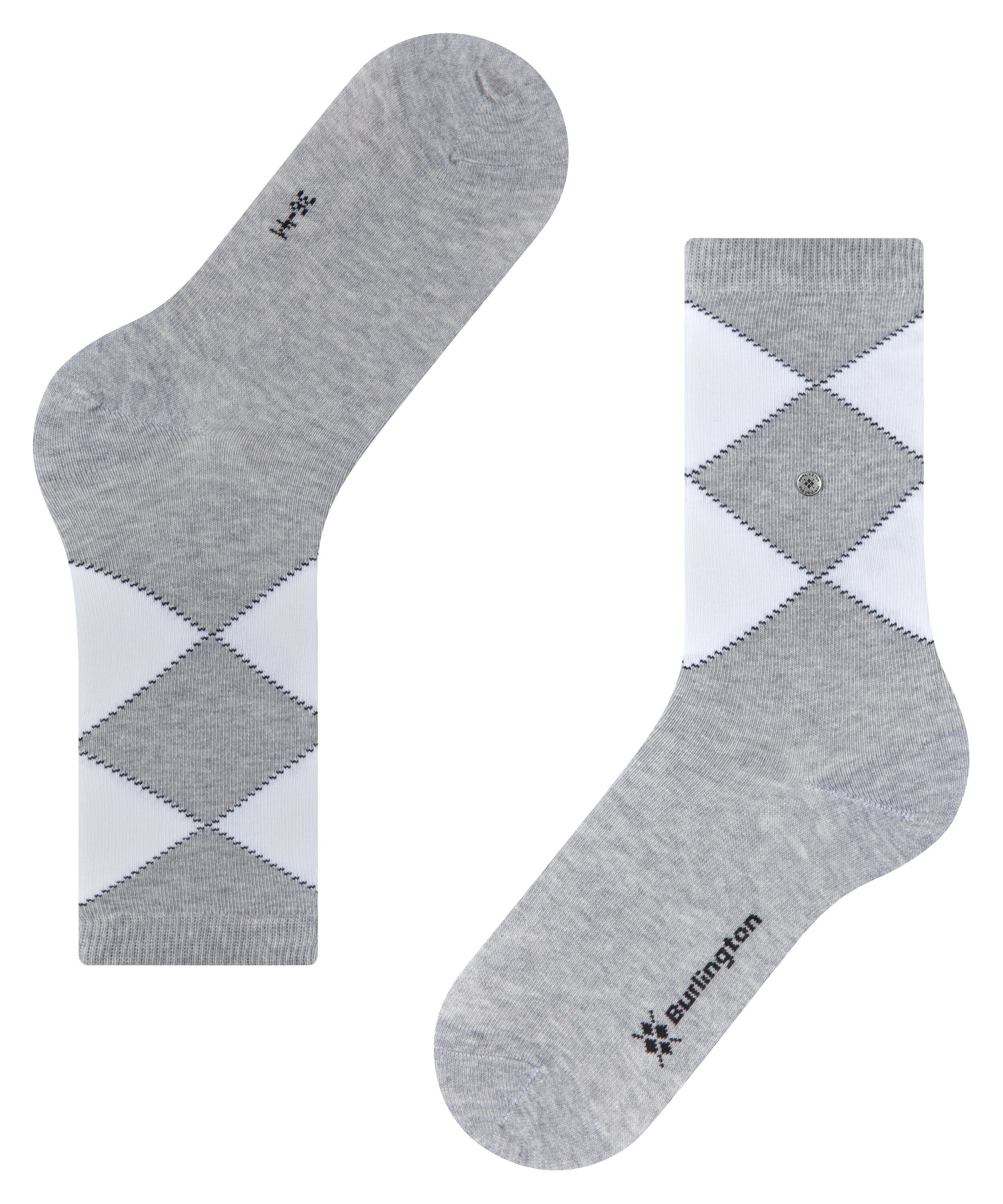Burlington Socken (1-Paar) Darlington (3400) grey light