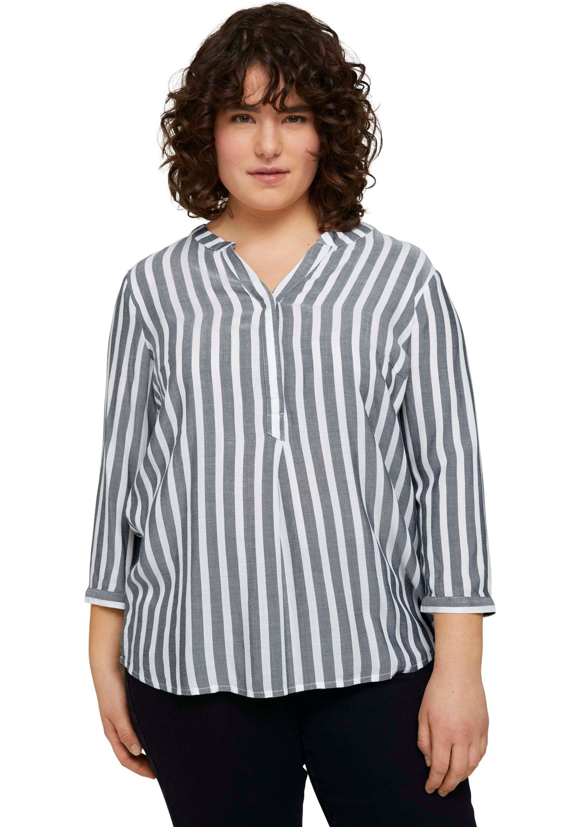 TOM TAILOR PLUS Schlupfbluse mit Streifen
