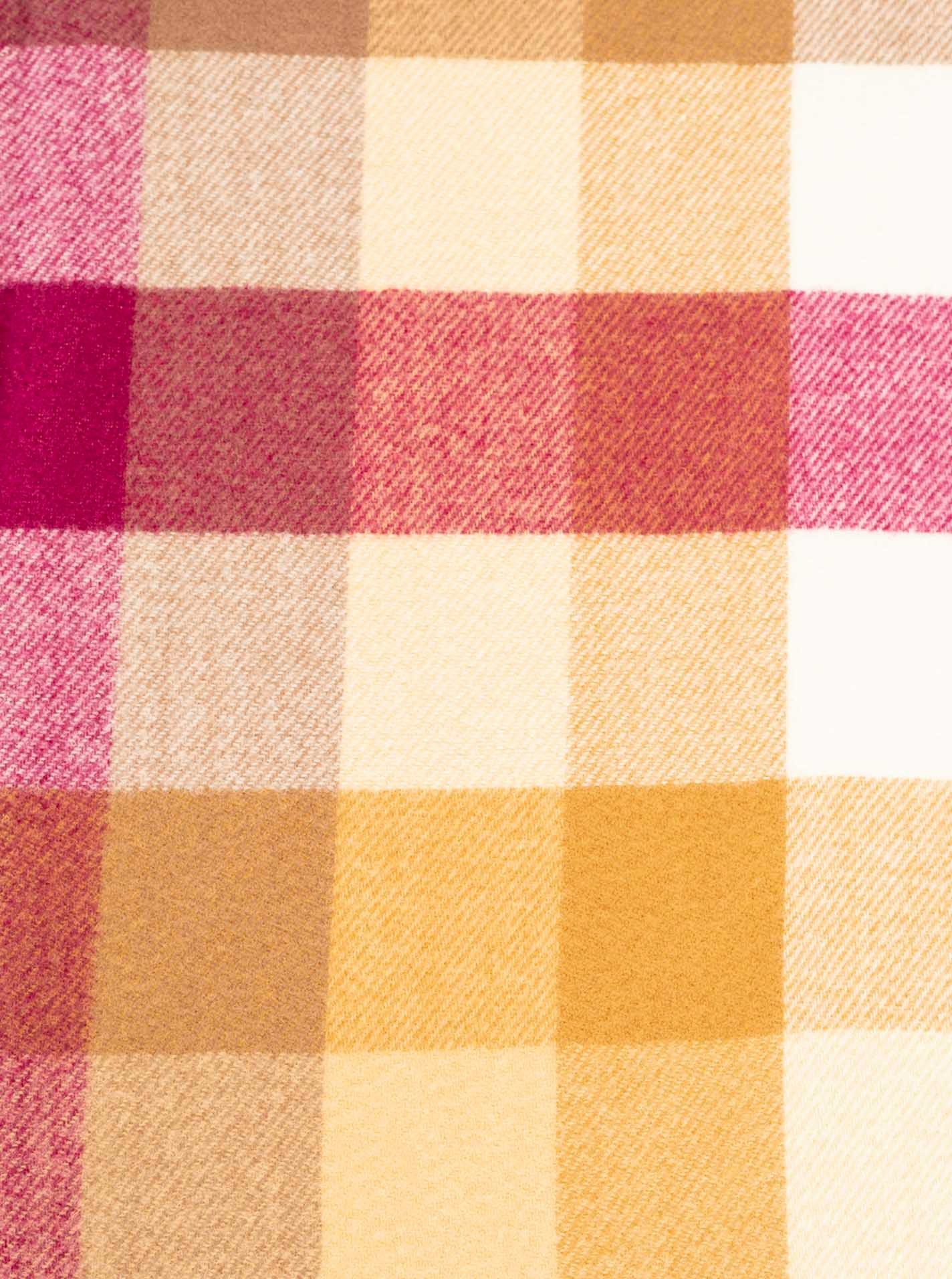 Zwillingsherz Schal Classic Karo, zeitloses Karomuster, weiche Qualität, Fransenabschluss, multicolor