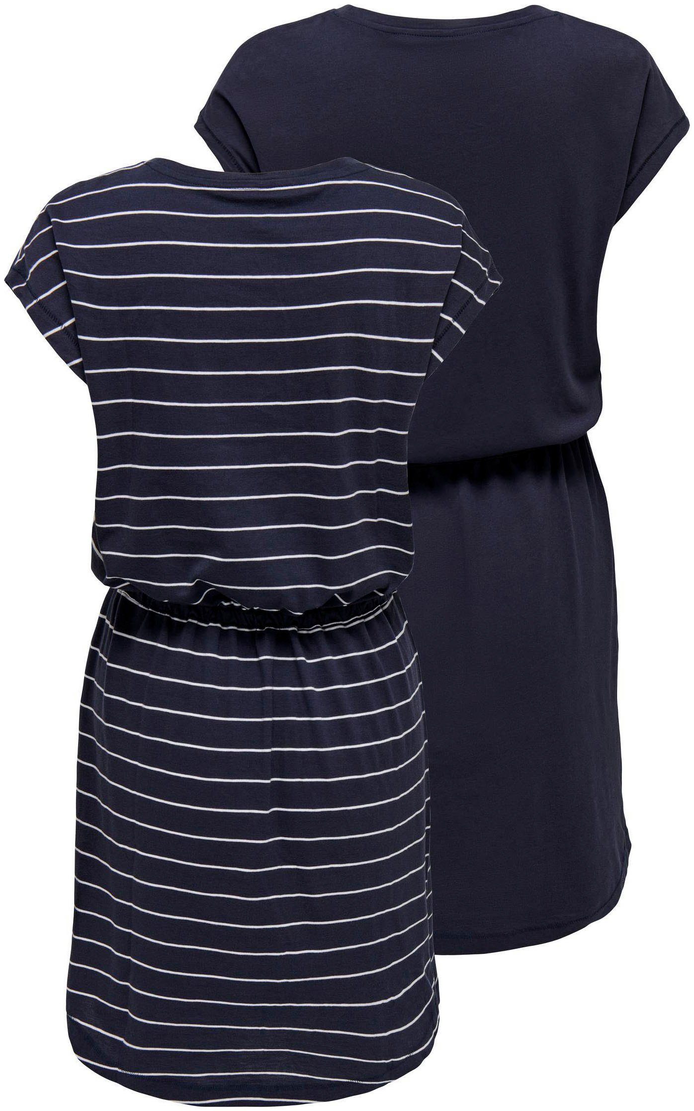 ONLY Shirtkleid ONLMAY LIFE S/S DRESS 2 PACK CS JRS (2er-Pack) Baumwolle, regular fit, Rundhals – Bild 5 von 5