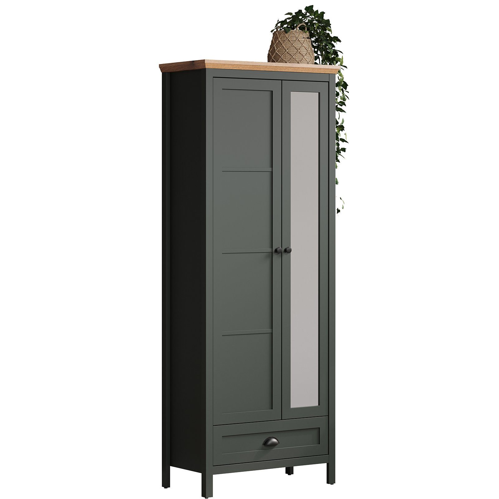 trendteam Garderobenschrank Kleiderschrank Schuhschrank Schrank Flurschrank