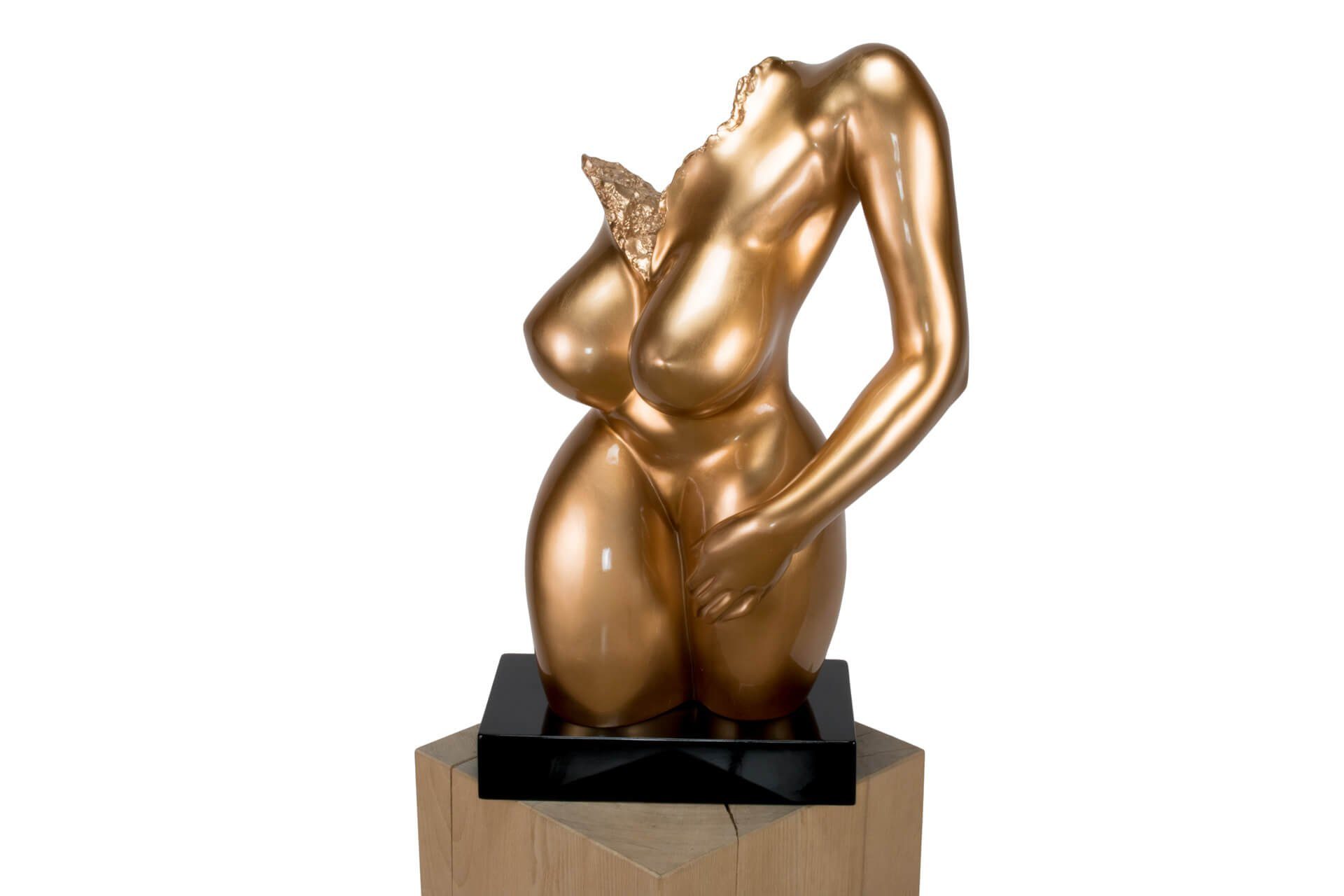 KUNSTLOFT Dekofigur Spiritual Entrance 34x60x24 cm, handgefertigte Figur aus Kunststein