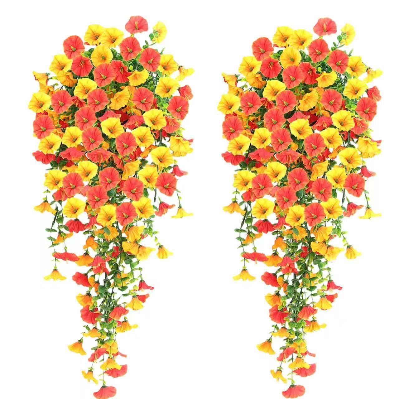 Kunstblumenstrauß 2 Stück Künstlich Hängende Blumen, günstig online kaufen