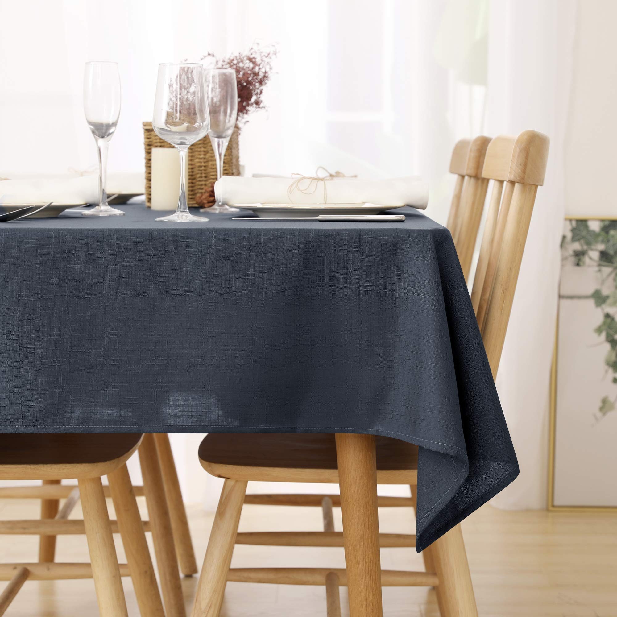 Deconovo Tischdecke Wasserabweisend Tischwäsche Lotuseffekt Tischtuch günstig online kaufen