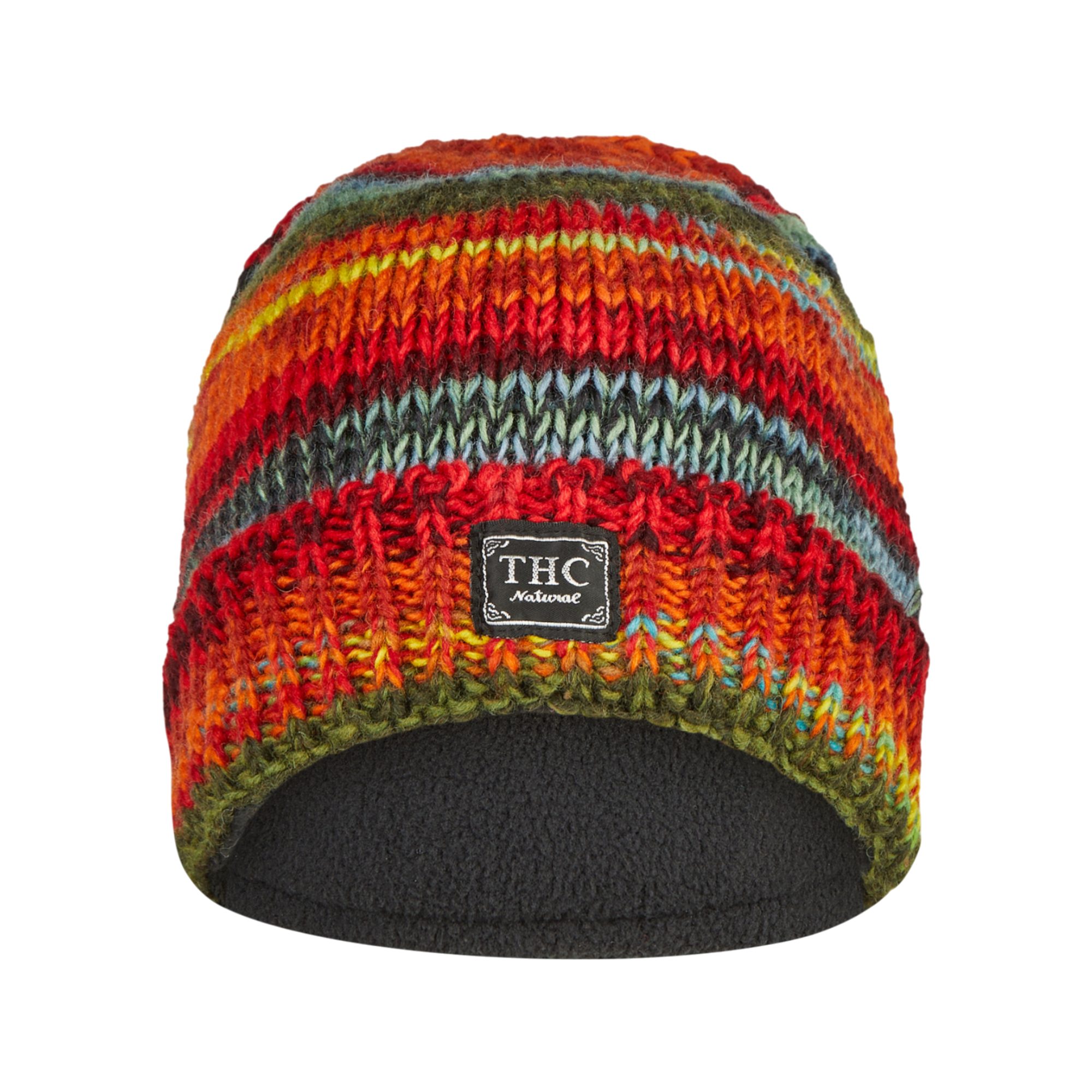 THC Natural Line Strickmütze THC Schafwoll Rollcap 616 (1 Stück, 1-St., 1 Stück) Innenfutter: Fleece