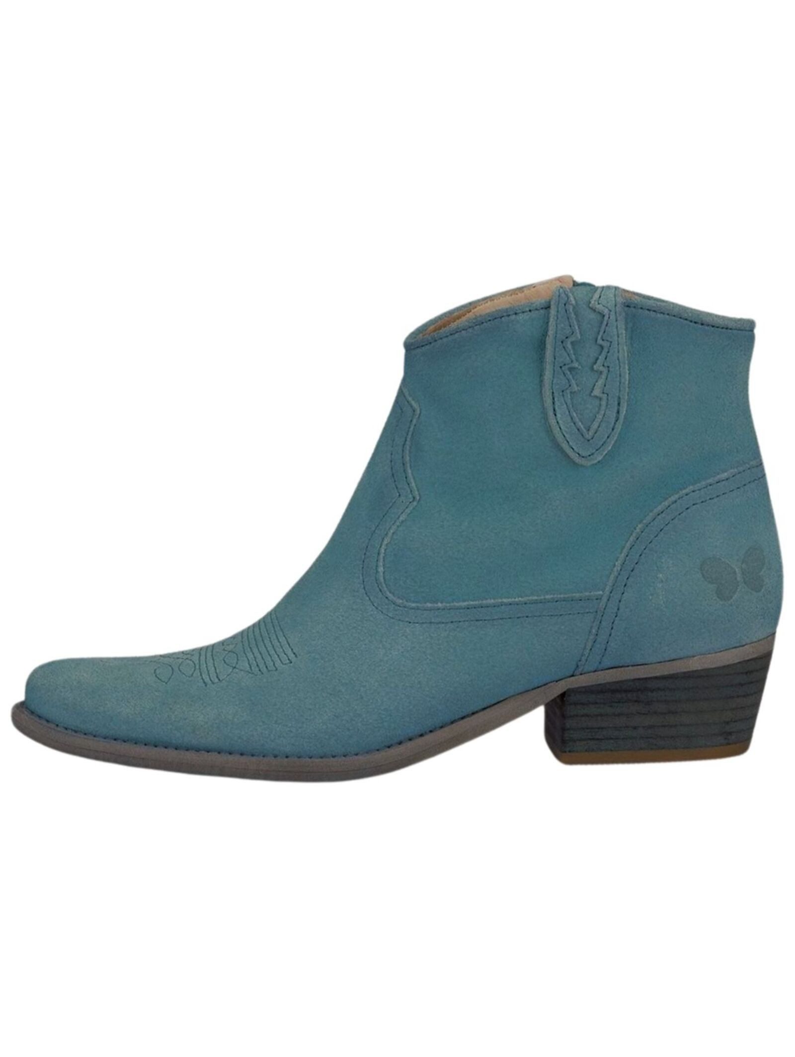 Felmini Stiefelette Veloursleder Cowboy Stiefelette günstig online kaufen