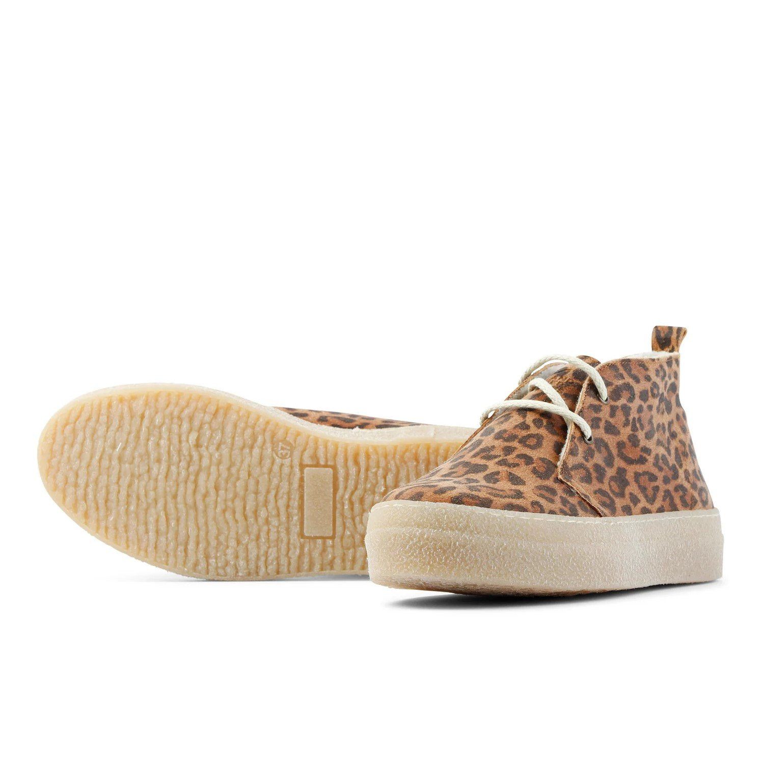 Grand Step Shoes Winterschuhe Safari Winter Suede Bootie - animal braun Damen Winterstiefel