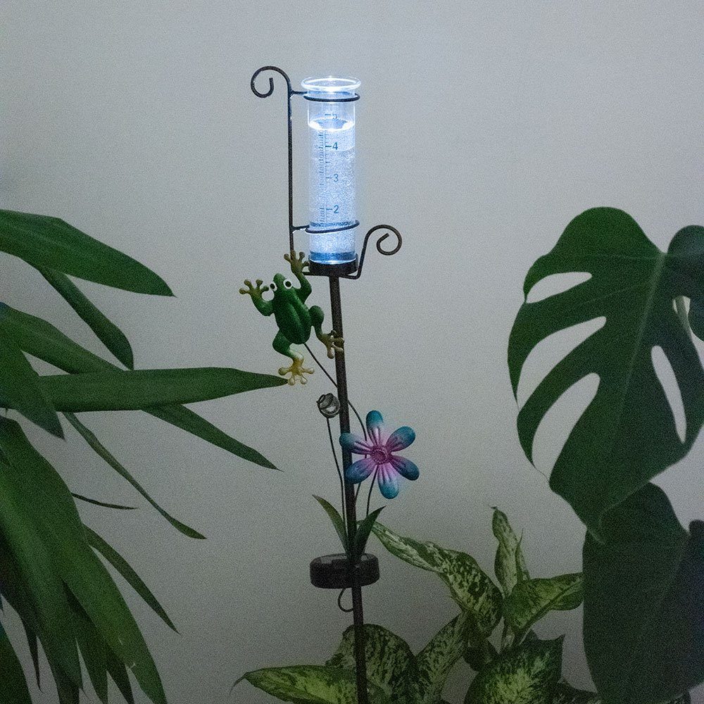 EGLO LED Solarleuchte, Leuchte LED Außen verbaut, Beet Mini-Vase fest LED-Leuchtmittel Garten Solar Steck Stecker