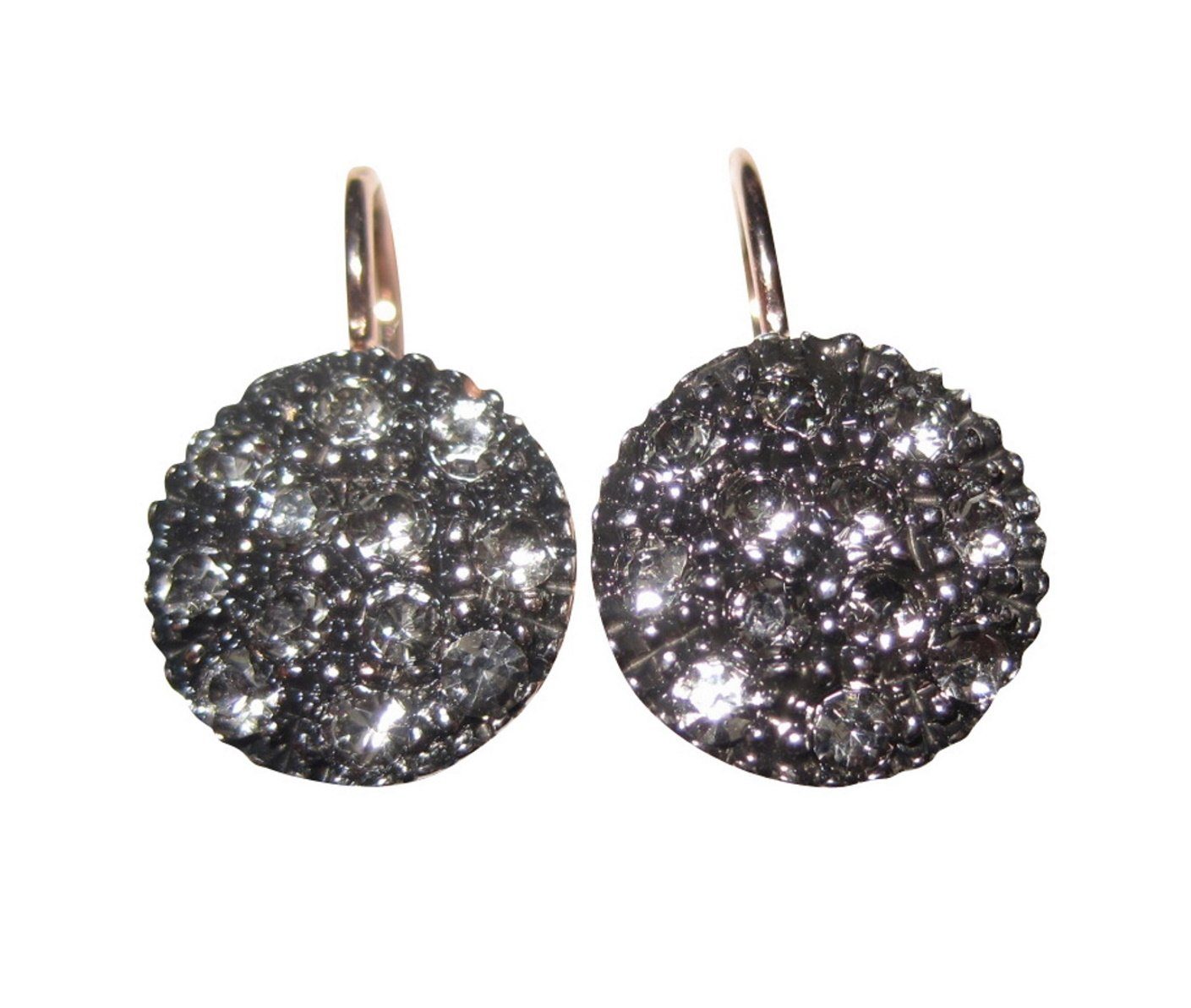 Mugello Paar Ohrhänger Genova vergoldet leicht elegant und stilvoll, made in Italy, Sterlingsilber mit 18K Rotvergoldung