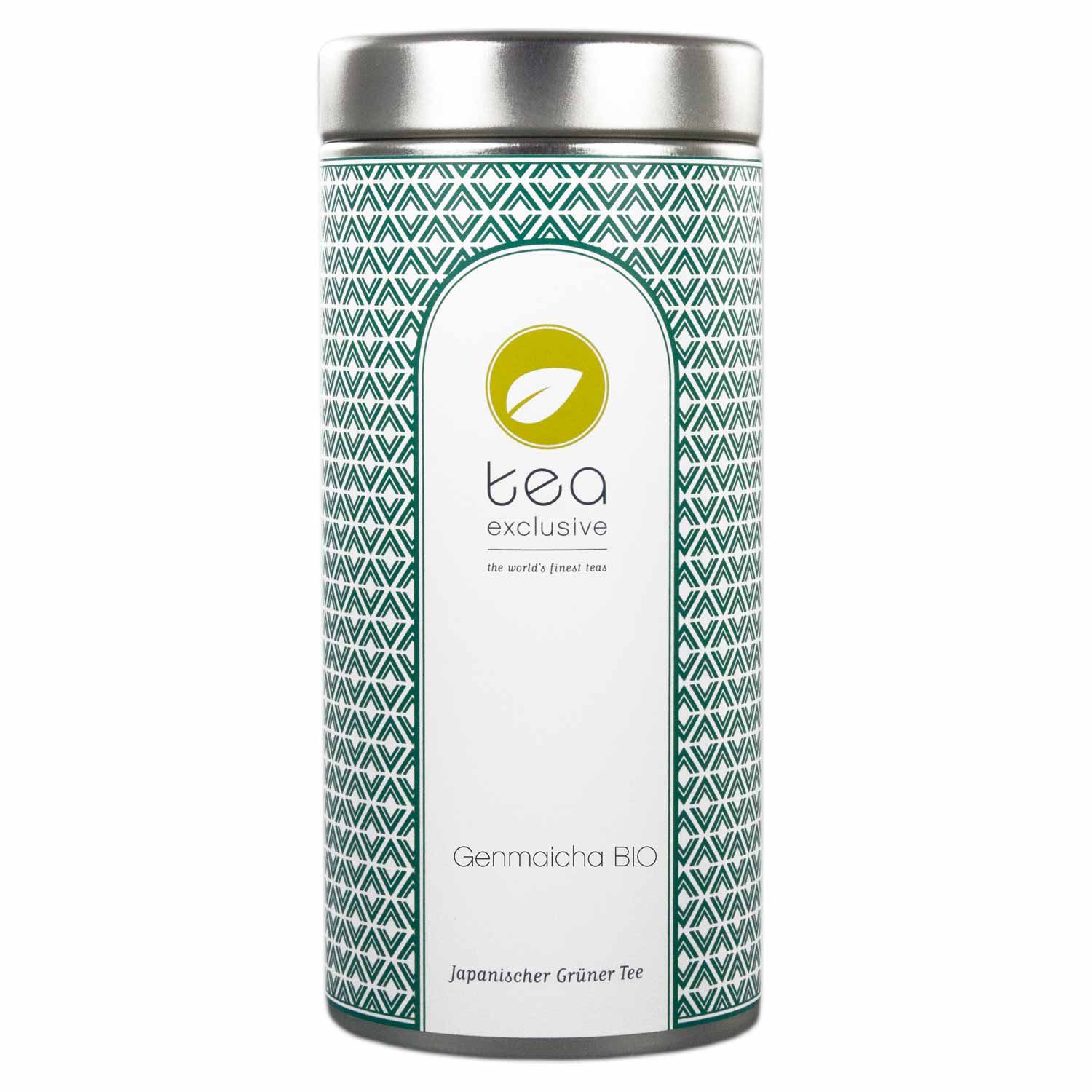 tea exclusive Tee Genmaicha BIO, Japanischer Grüner Tee, Japan, 100g, Sanft mit leichter nussiger und karamelliger Note. Geringer Koffeingeh