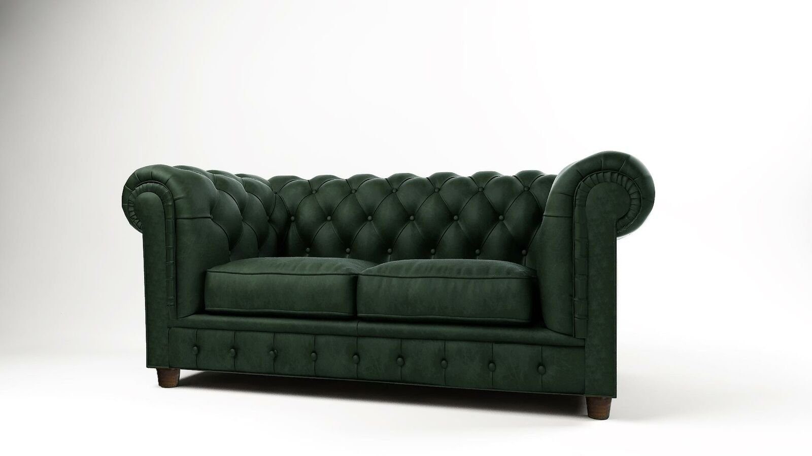 JVmoebel Sofa Luxus Chesterfield Made Stoff in Neu, 2-Sitzer Polster Möbel Europe Couch