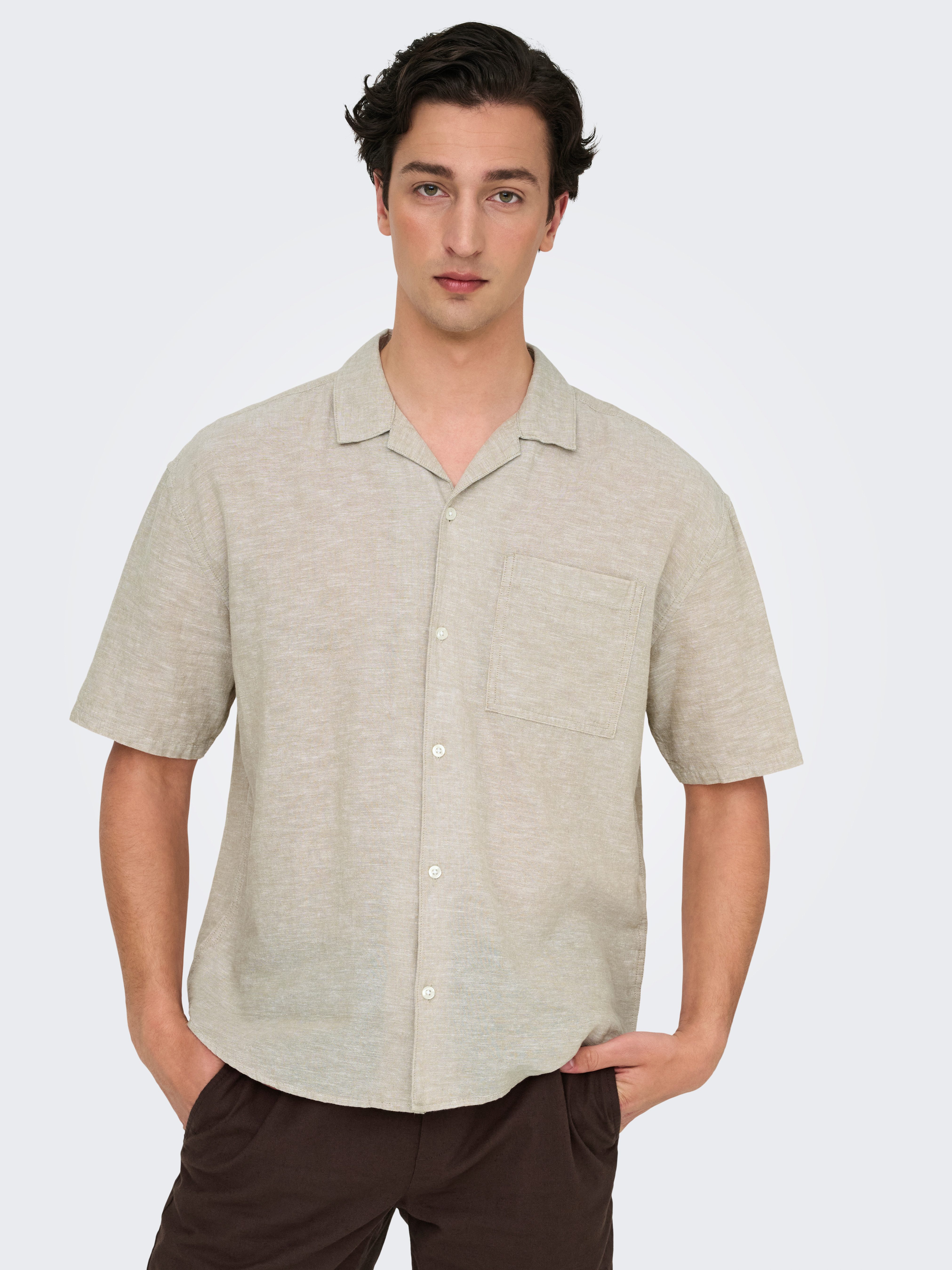 ONLY & SONS Kurzarmhemd ONSCAIDEN LIFE günstig online kaufen