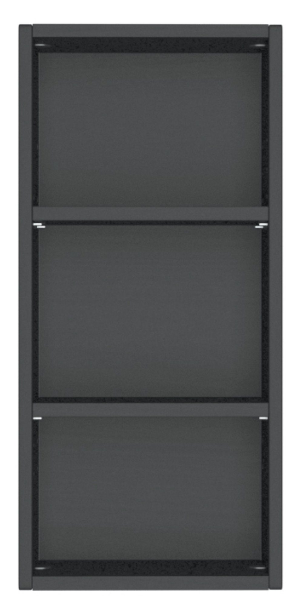 HELD MÖBEL Badmöbel-Set Waschtisch-Set Davos 90 cm -C- (links) graphit/matt grau