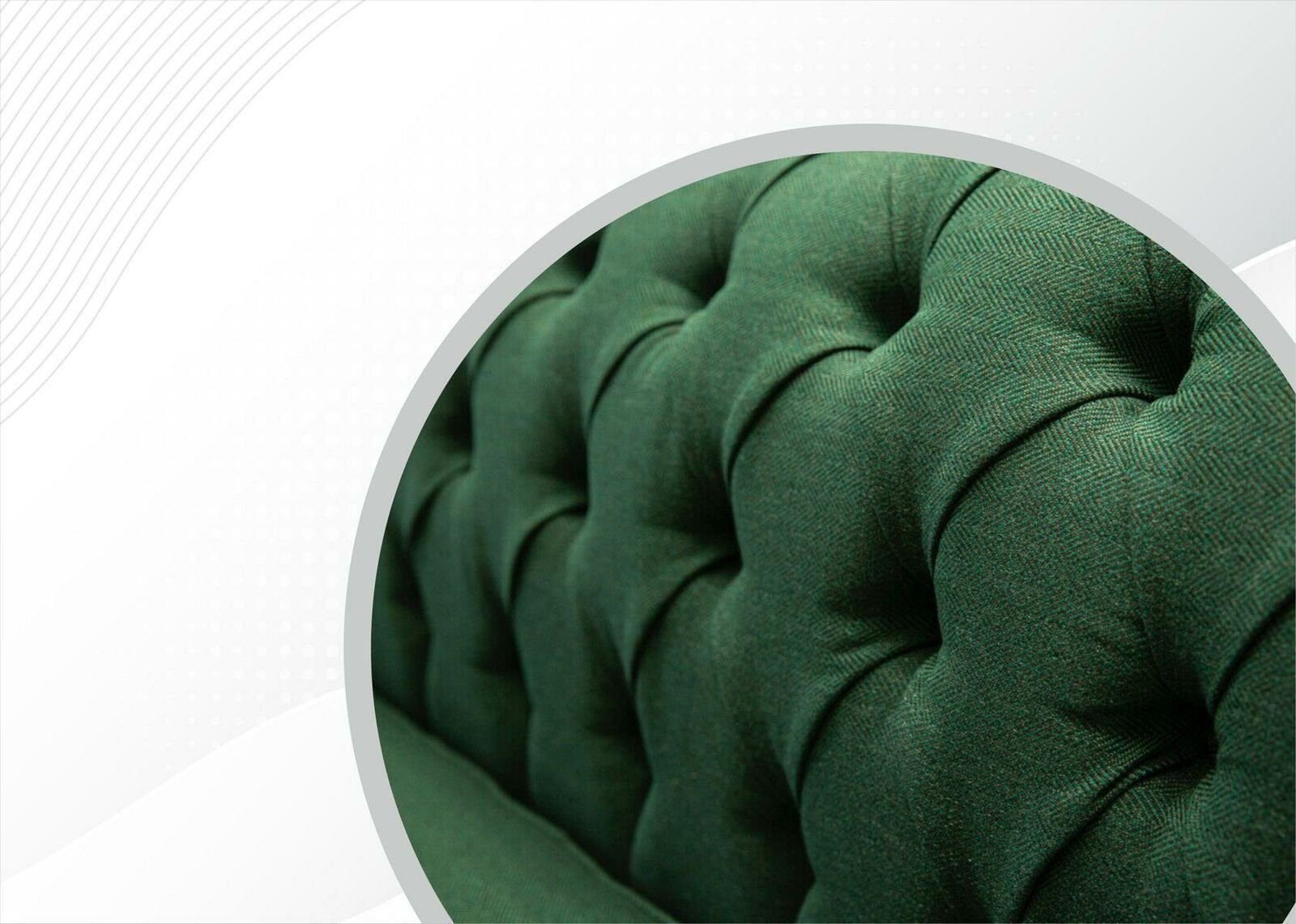 Design Wohnzimmermöbel Made JVmoebel Luxus in Chesterfield-Sofa Grüner Neu, Chesterfield Europe 4-Sitzer