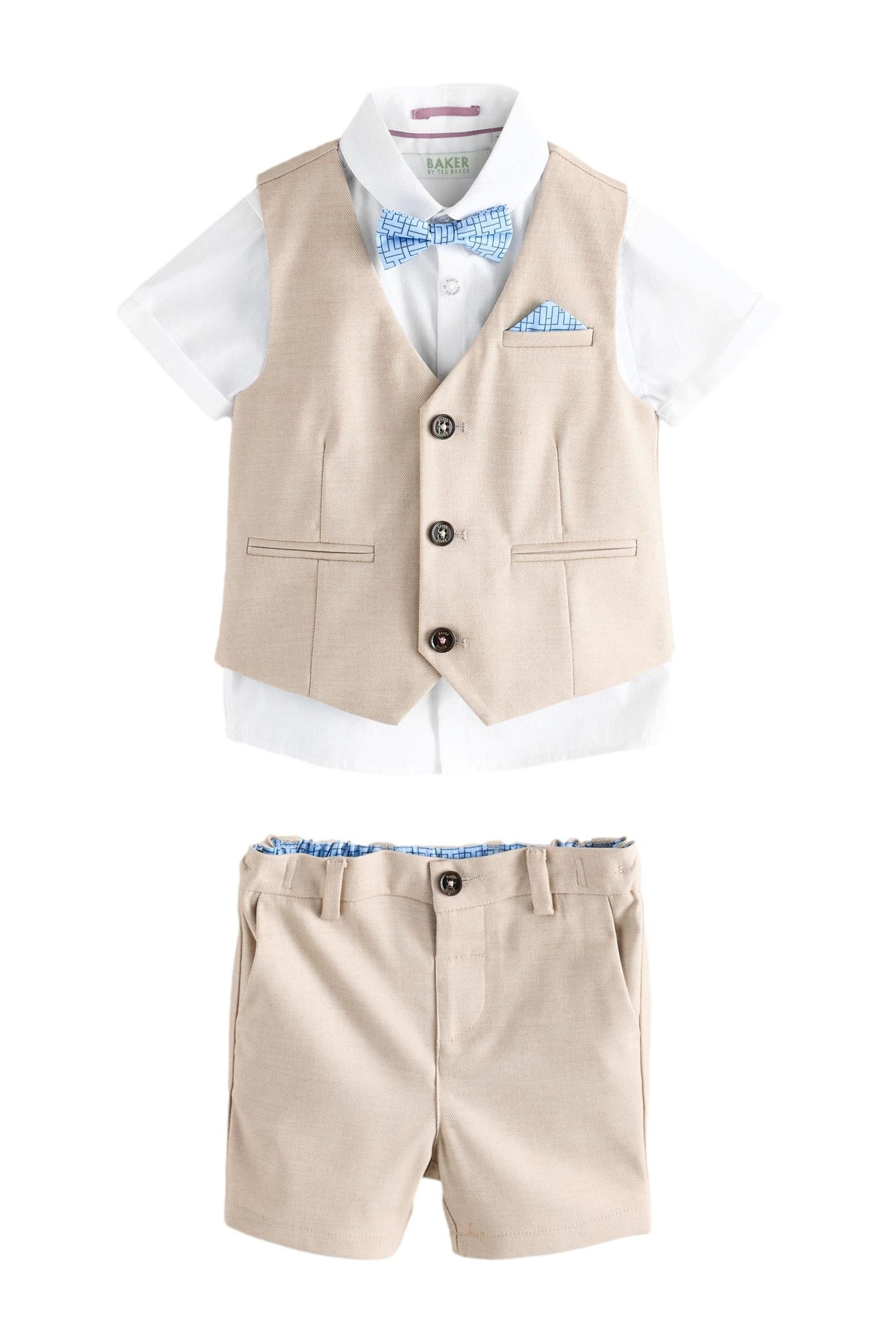 Baker by Ted Baker Kinderanzug Baker by Ted Baker Hemd, Weste und Shorts im Set (4-tlg)