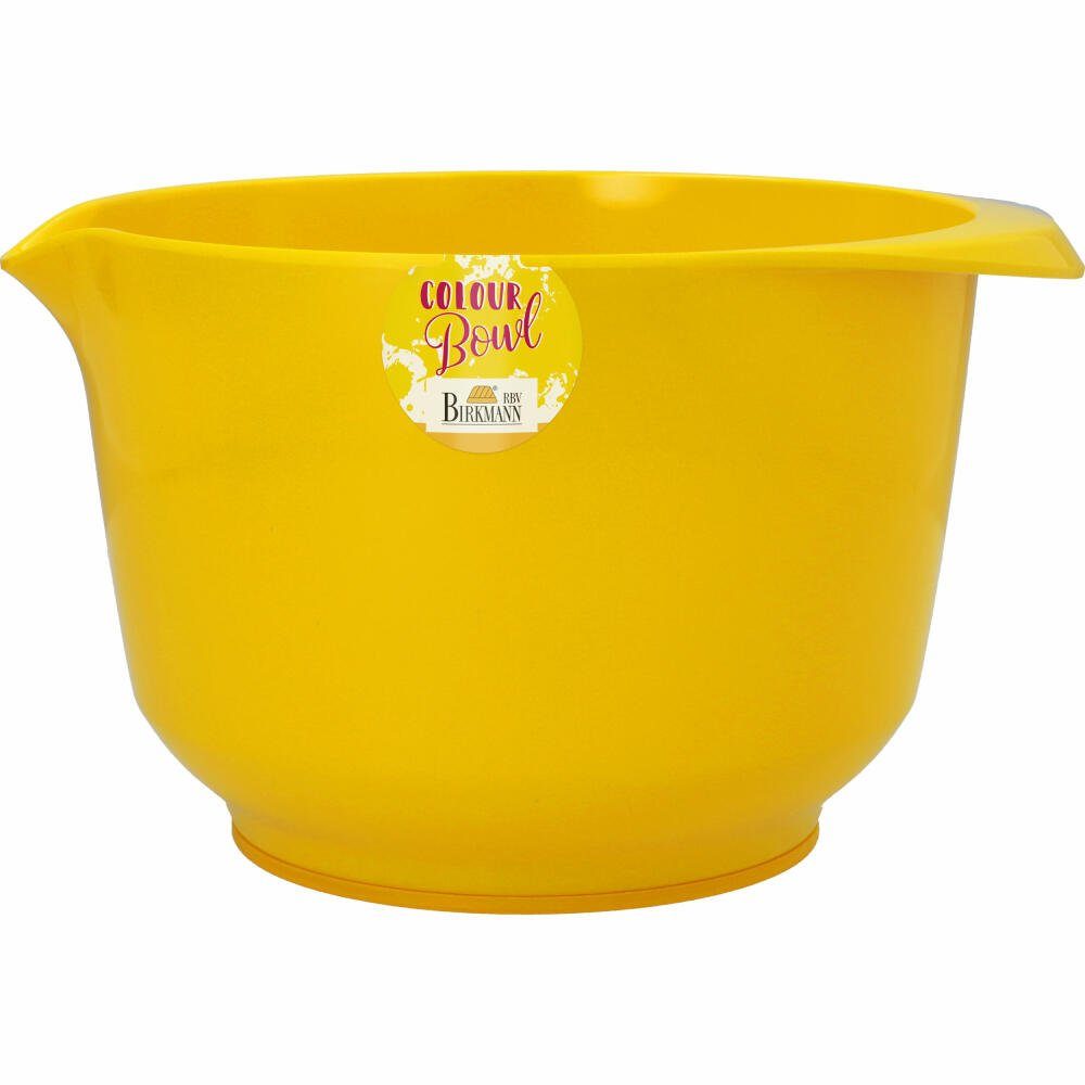 Birkmann Rührschüssel Colour Bowl Gelb 3 L, Kunststoff | Rührschüsseln