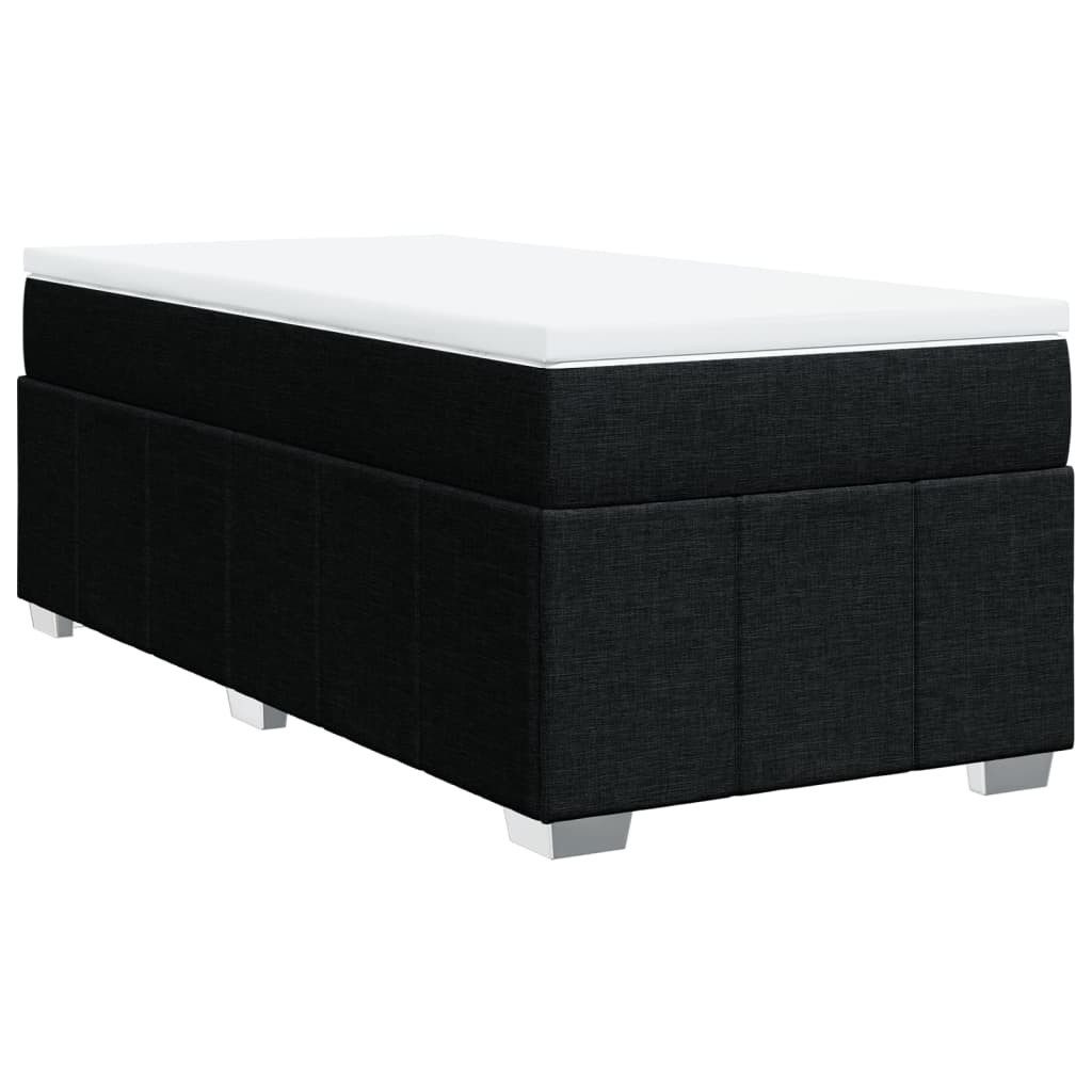 vidaXL Bett Boxspringbett mit Matratze Schwarz günstig online kaufen