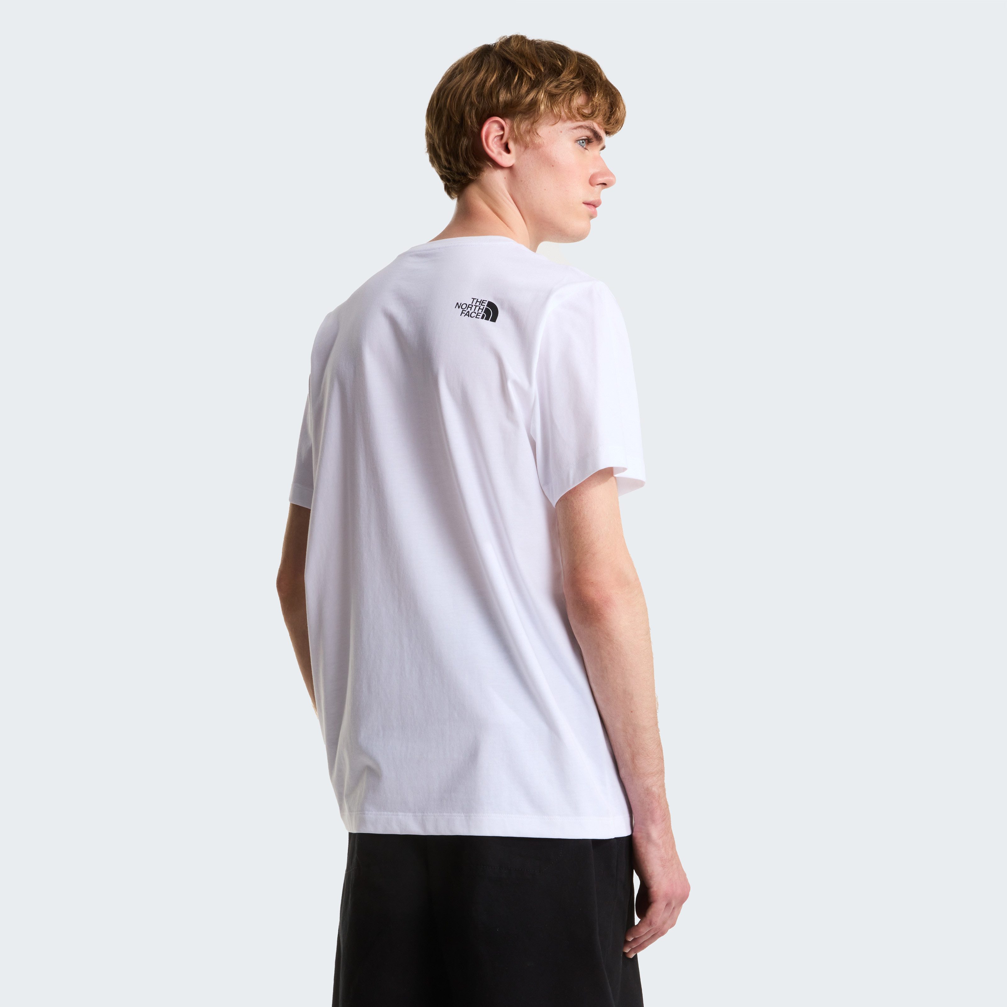 The North Face T-Shirt M NEVER STOP EXPLORING REGULAR SHORT SLEEVE TEE-GRAPHIC normale Passform, kurze Ärmel, für Sport und Freizeit