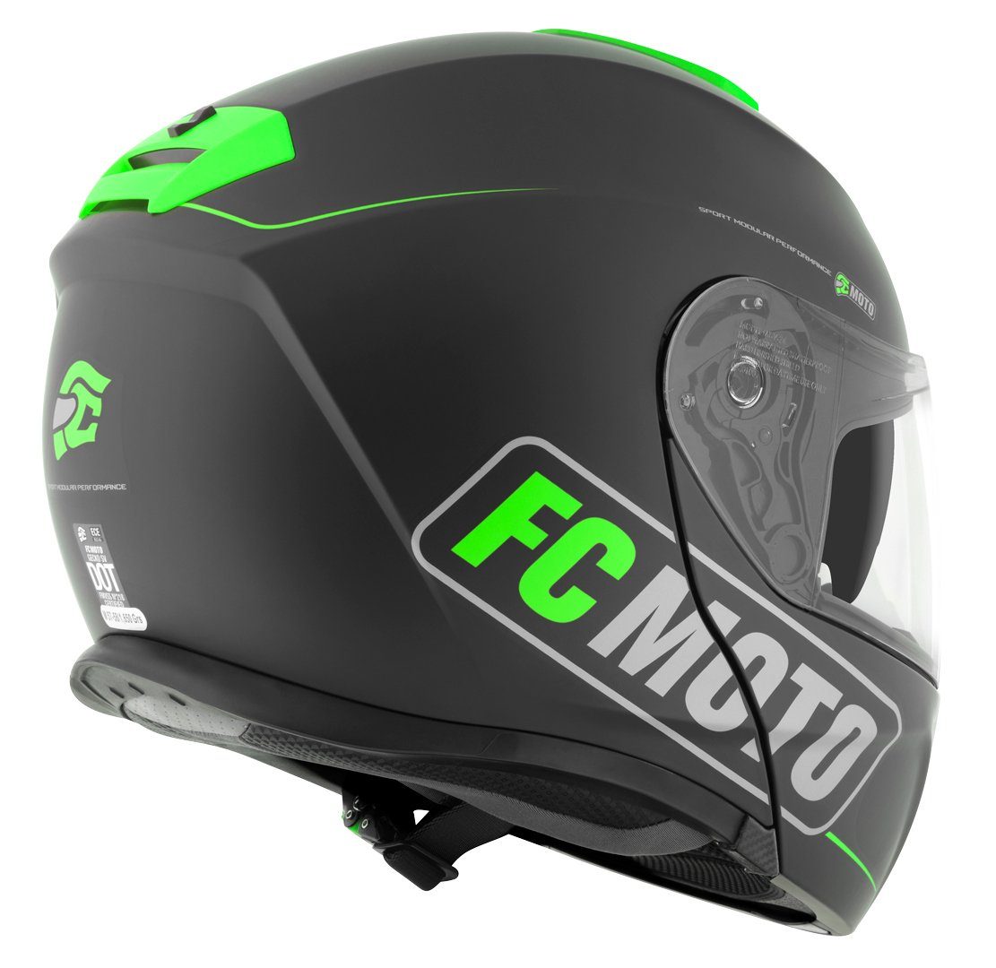 FC-Moto Motorradhelm Novo Straight Klapphelm, Integriertes Sonnenvisier – Bild 5 von 5
